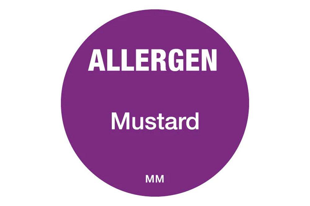 Allergen Label for Mustard
