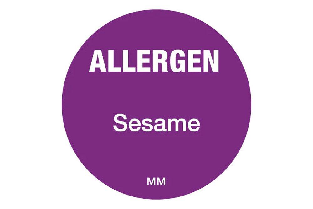 Allergen Label for Sesame