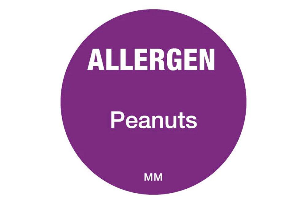 Allergen Label for Peanuts