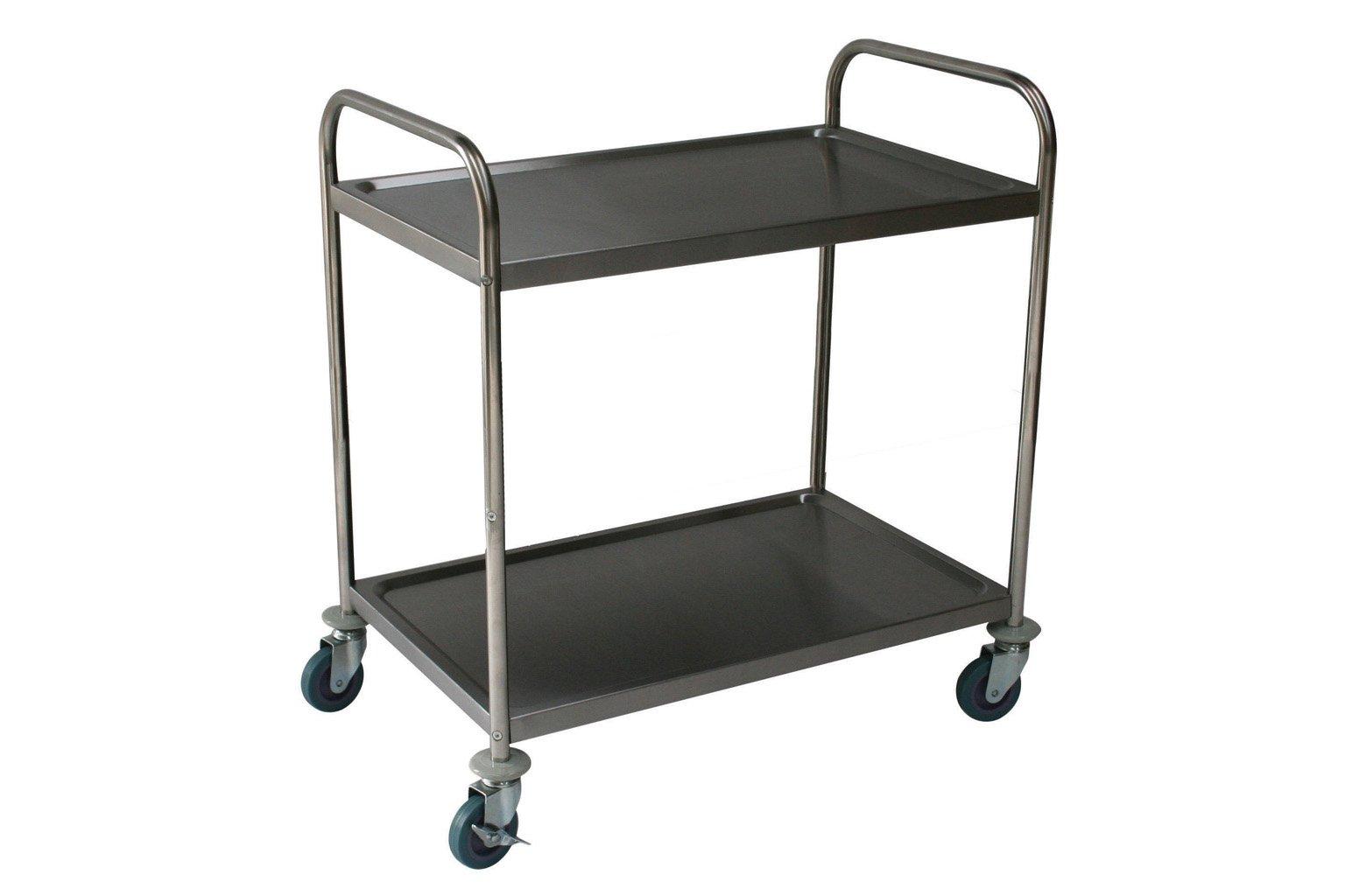 Stainless Steel Service Trolley 2 Tier