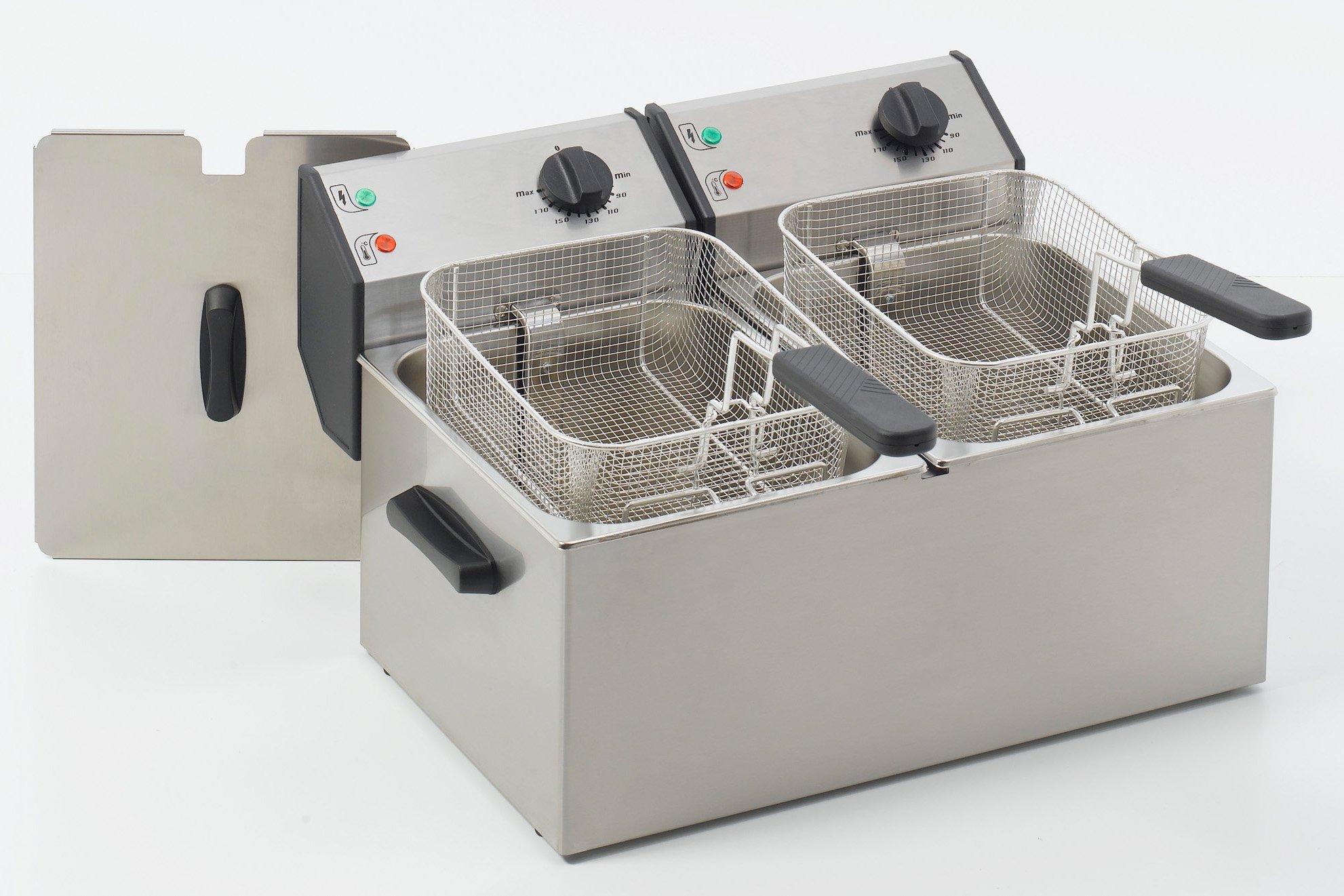 Roller Grill FD80D Counter Top Fryer 8 Litre Double Tank