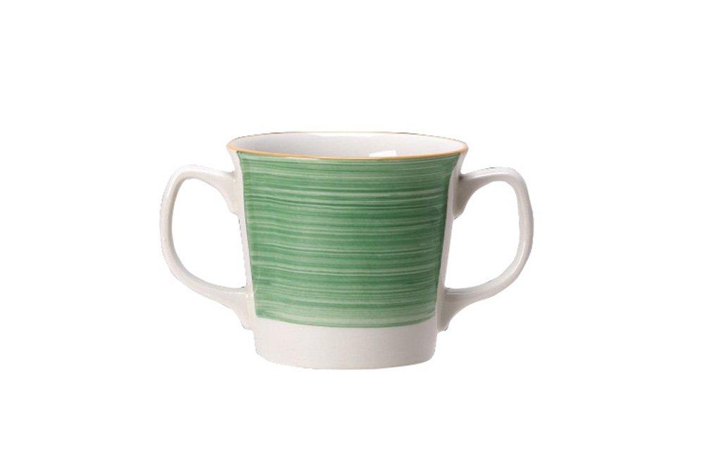 Steelite Freedom Rio Green Double Handled Mug 284ml