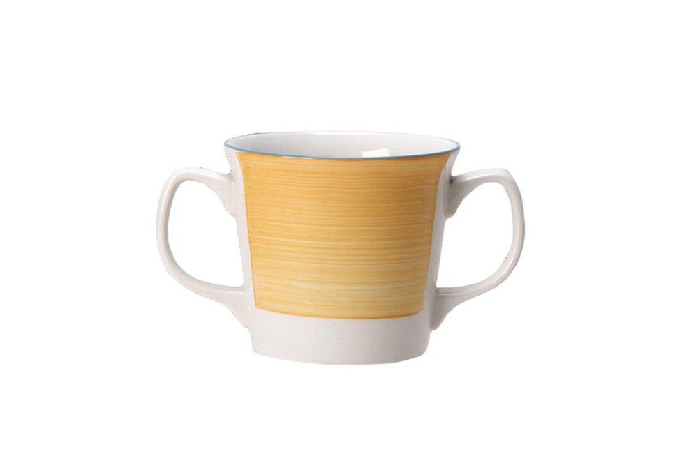 Steelite Freedom Rio Yellow Double Handled Mug 284ml