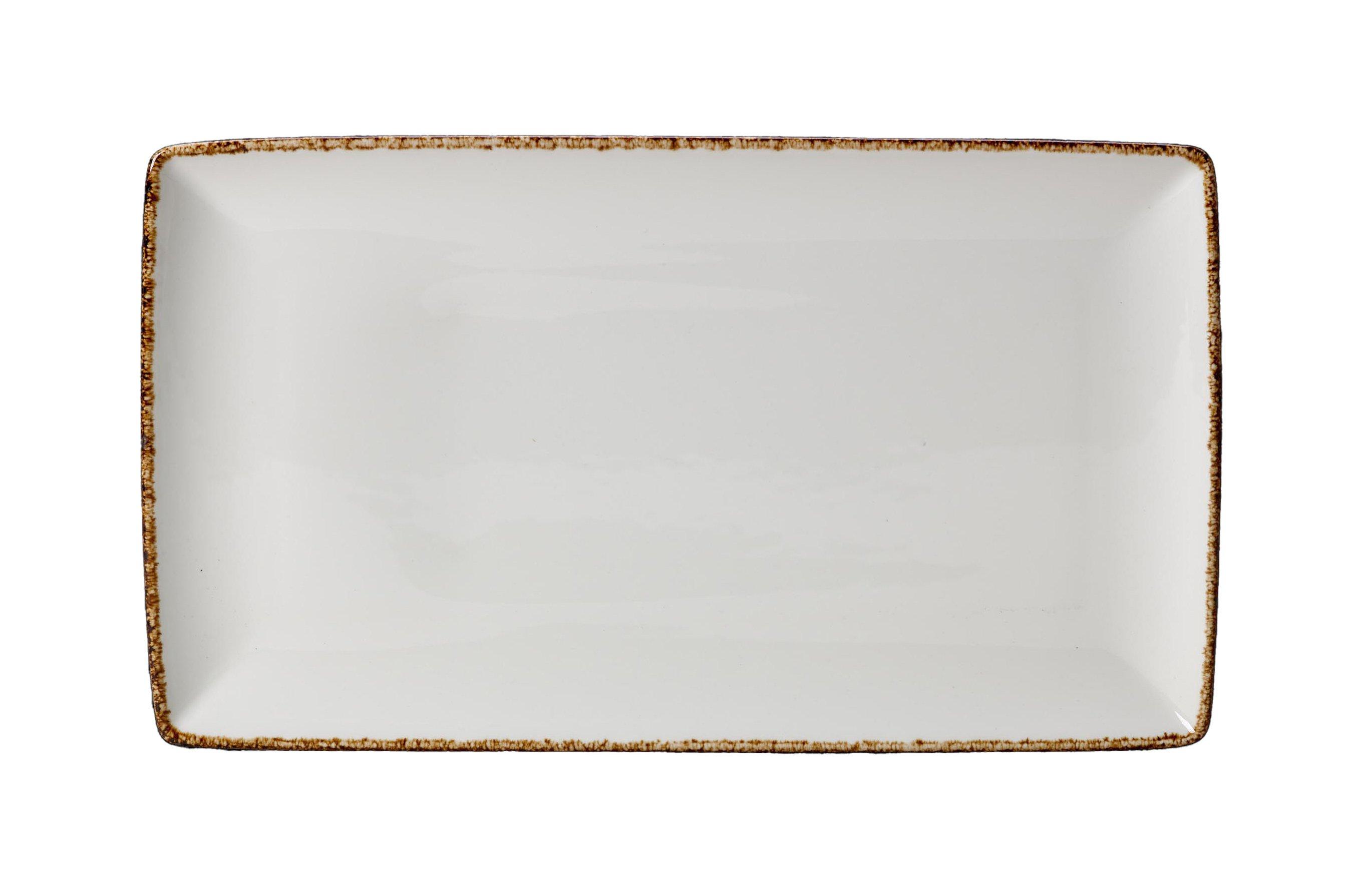 Steelite Brown Dapple Rectangle One 27x16.75cm