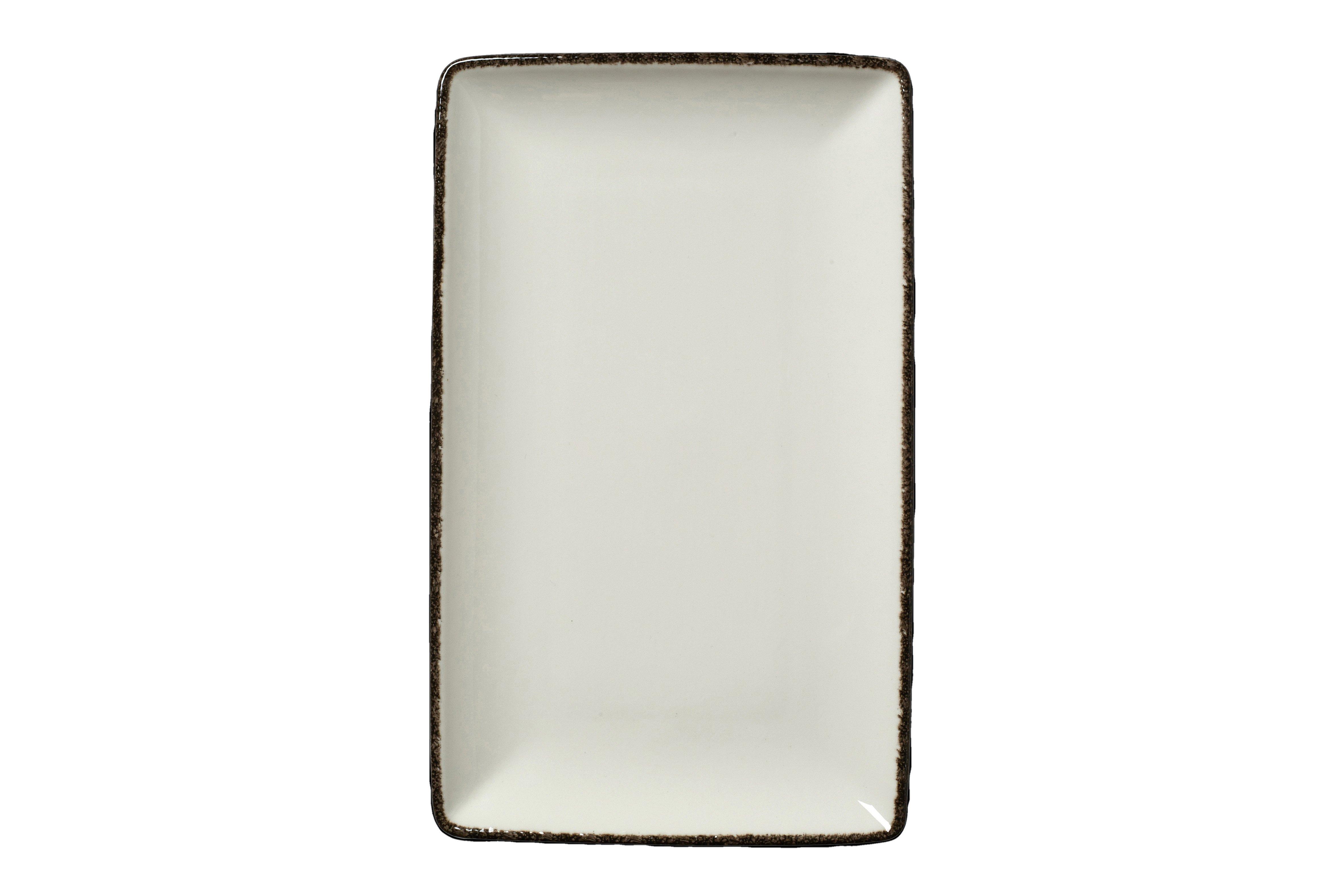 Steelite Charcoal Dapple Rectangle One 27x16.75cm