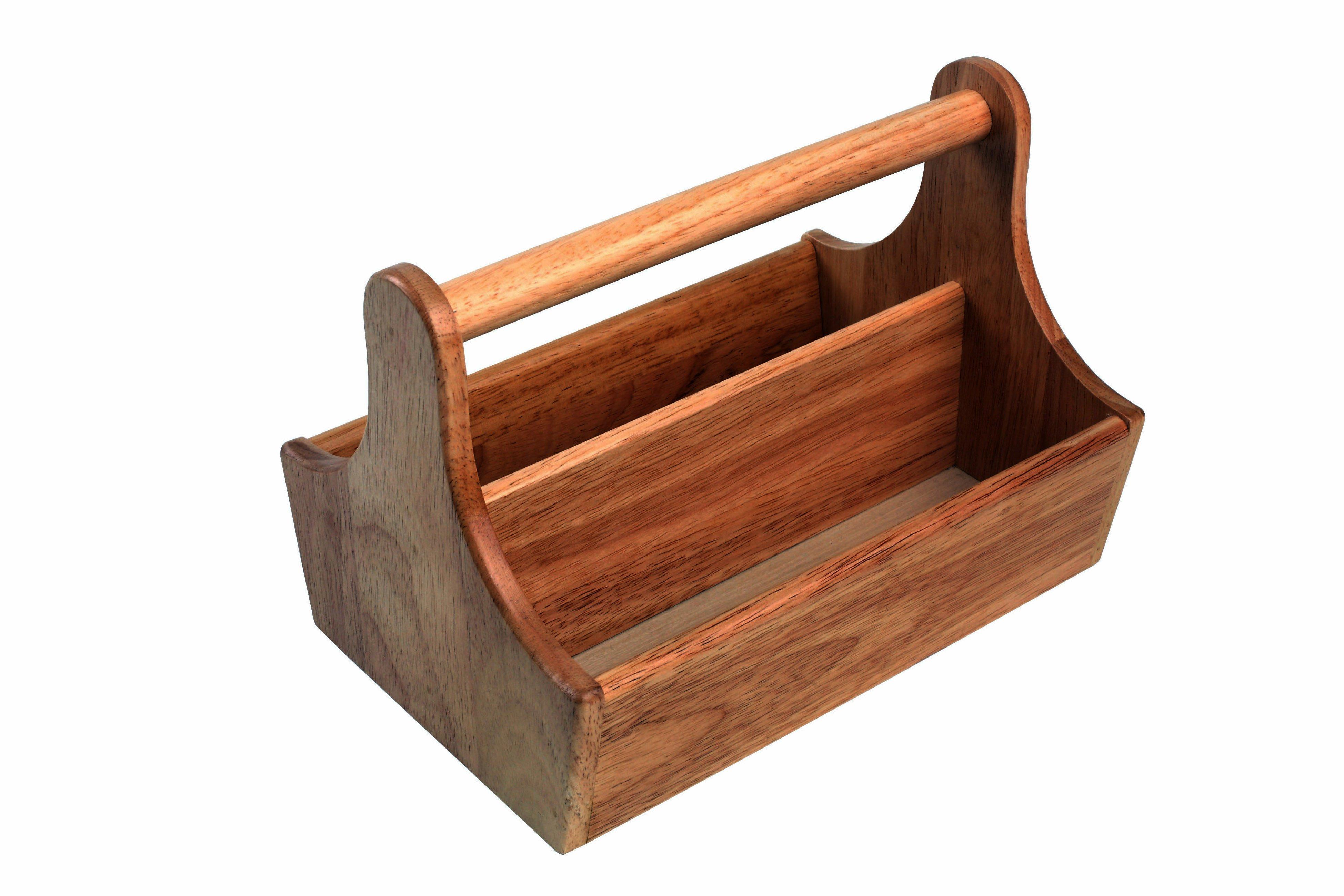 T&G Acacia Rectangular Table Tidy