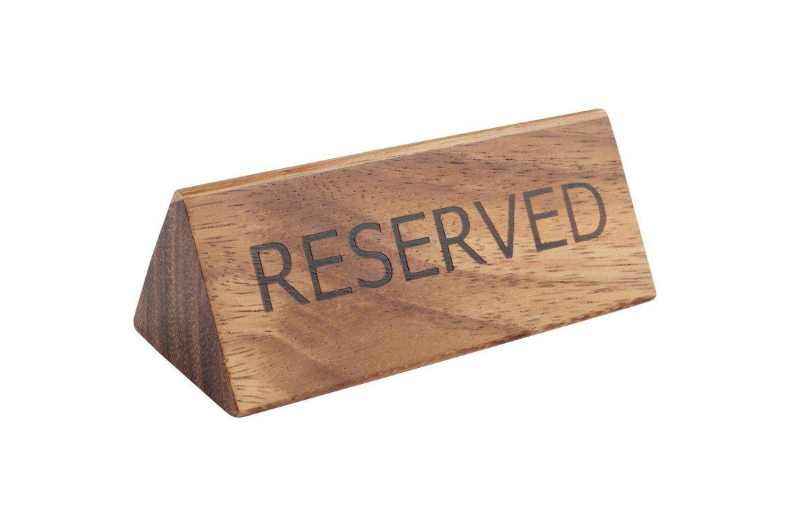 Acacia Reserved Sign