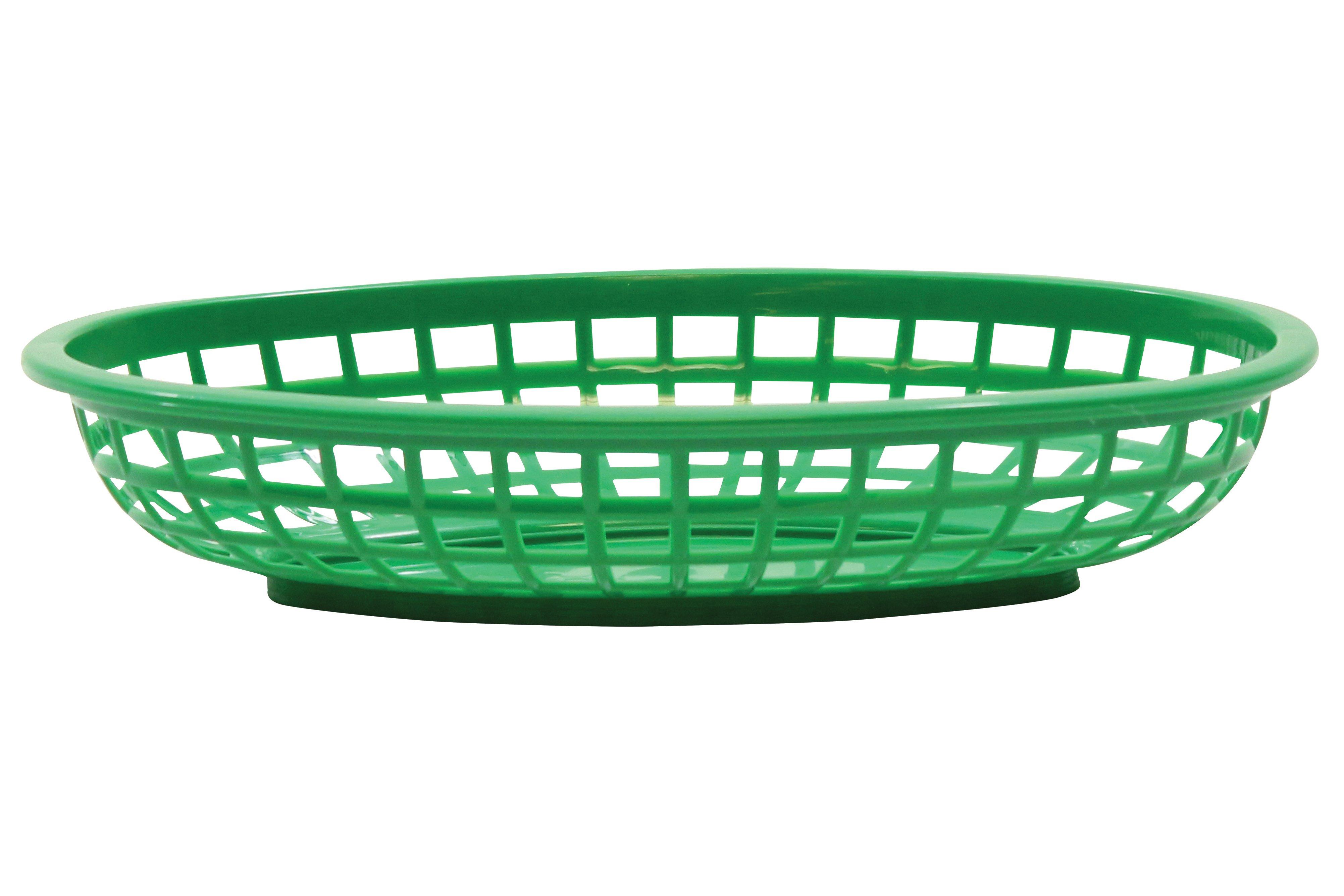 Green Oval Basket