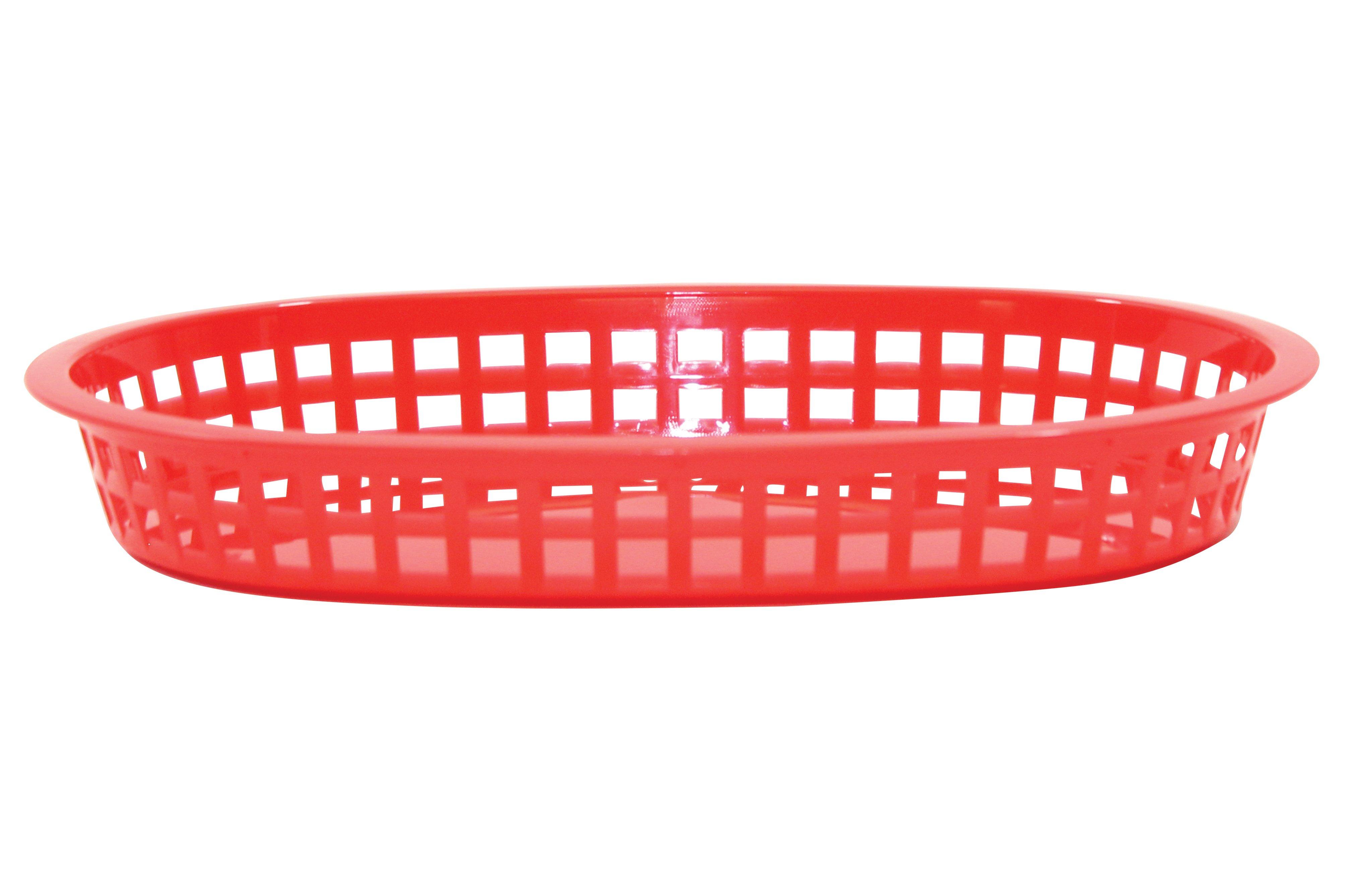 Red Chicago Platter Basket