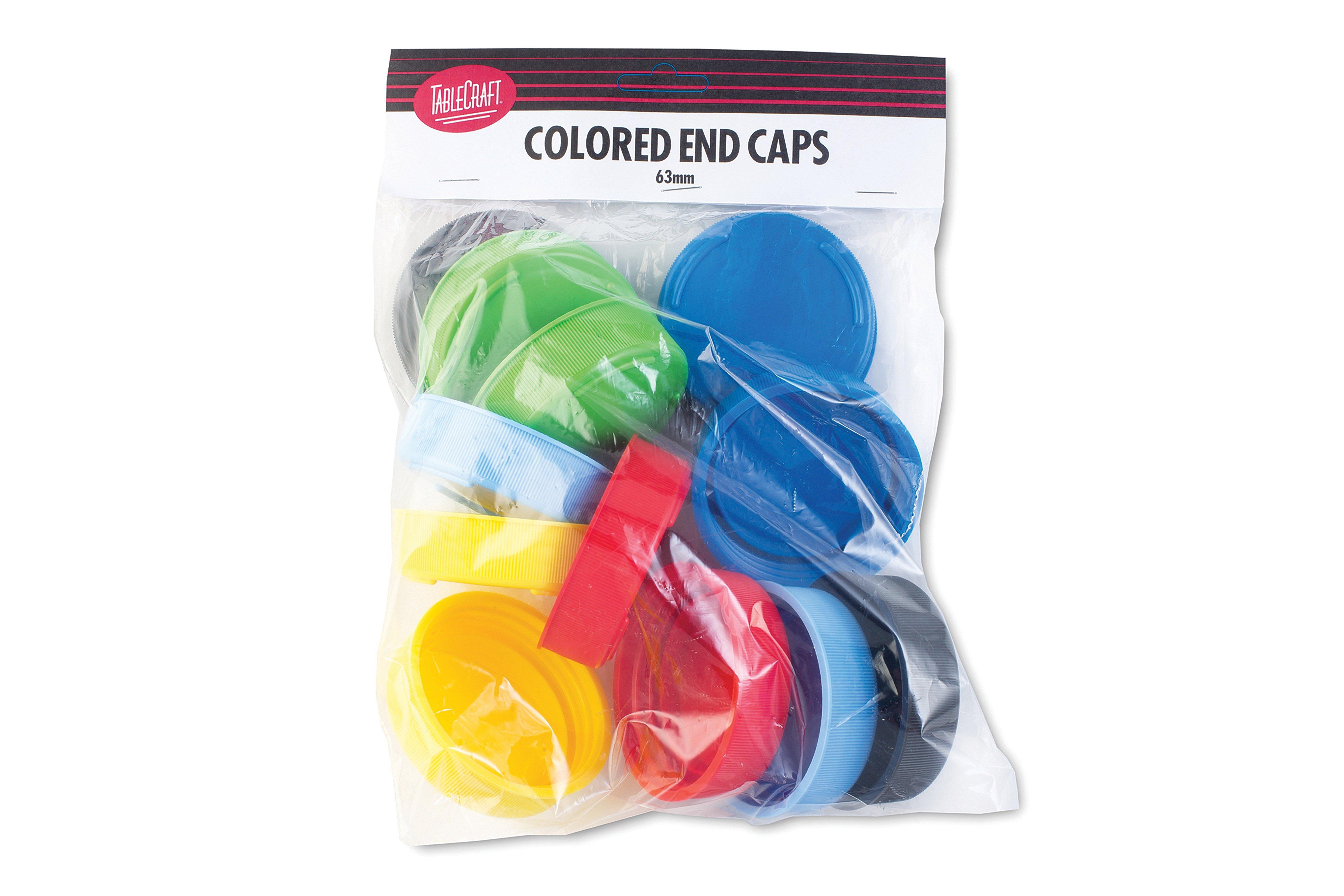 63mm Coloured End Caps for Valvetop Dispensers