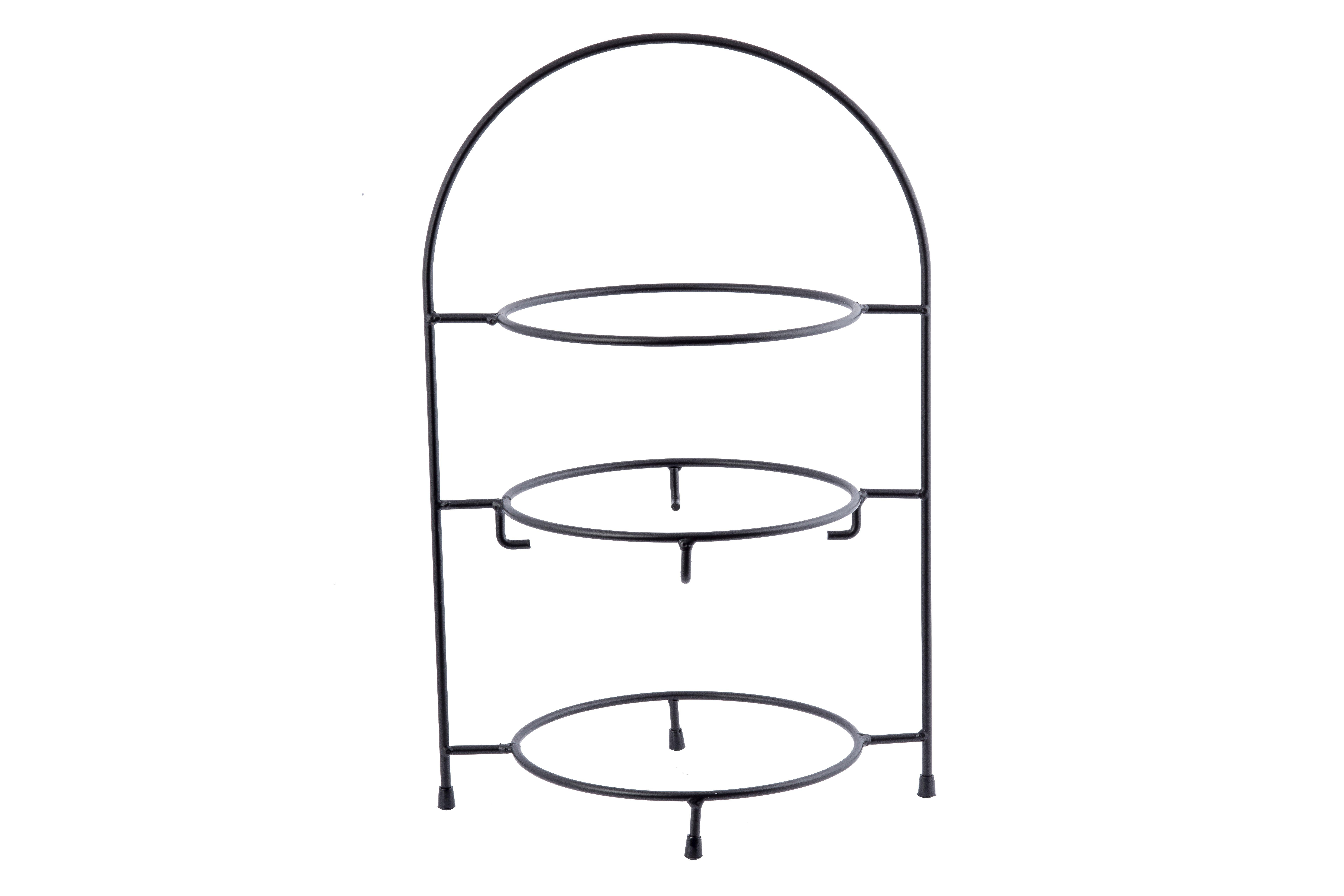 Black Coated Steel 3 Tier Tortilla /Fajita Stand