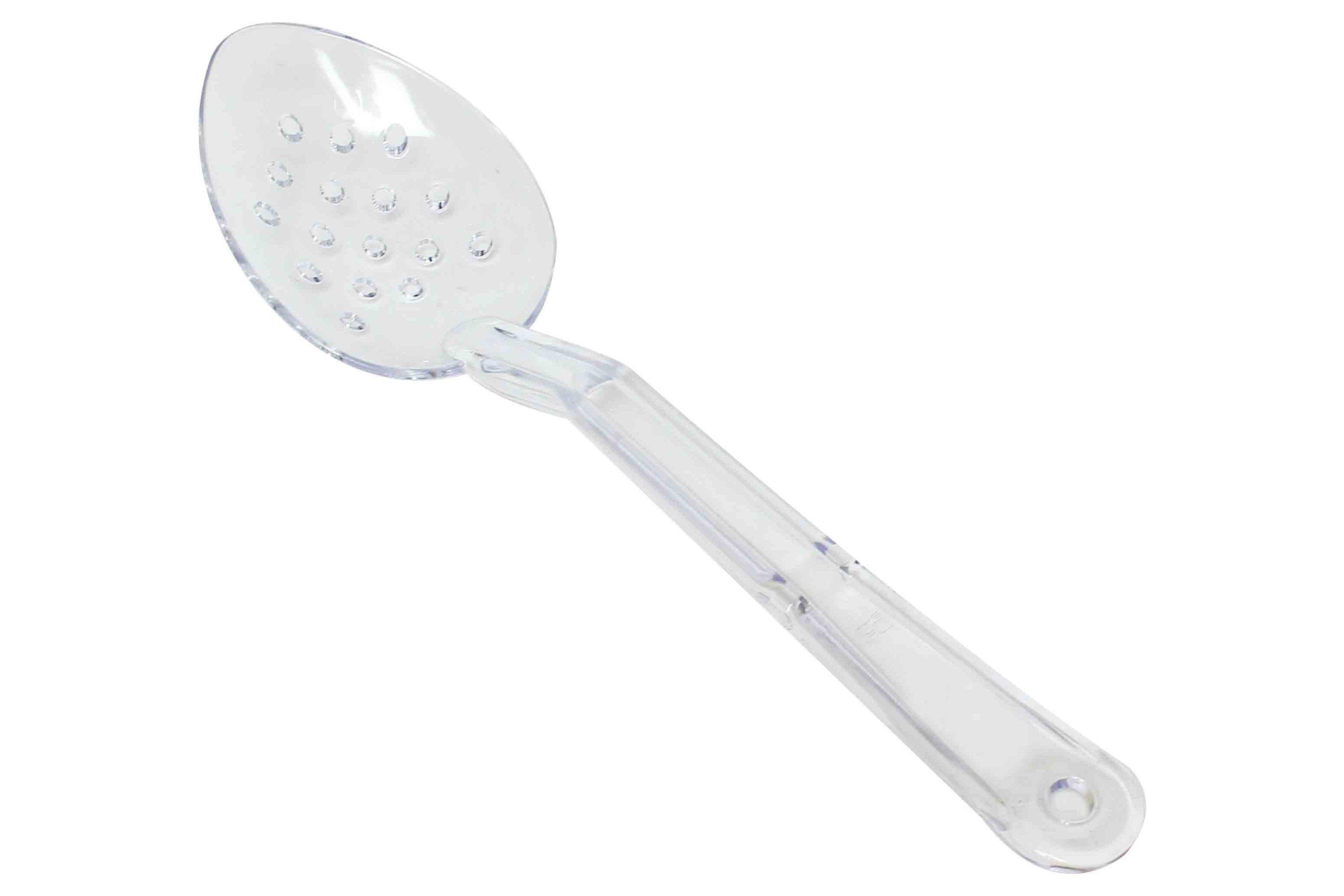 Polycarbonate Clear High Heat Perforated Spoon 28cm