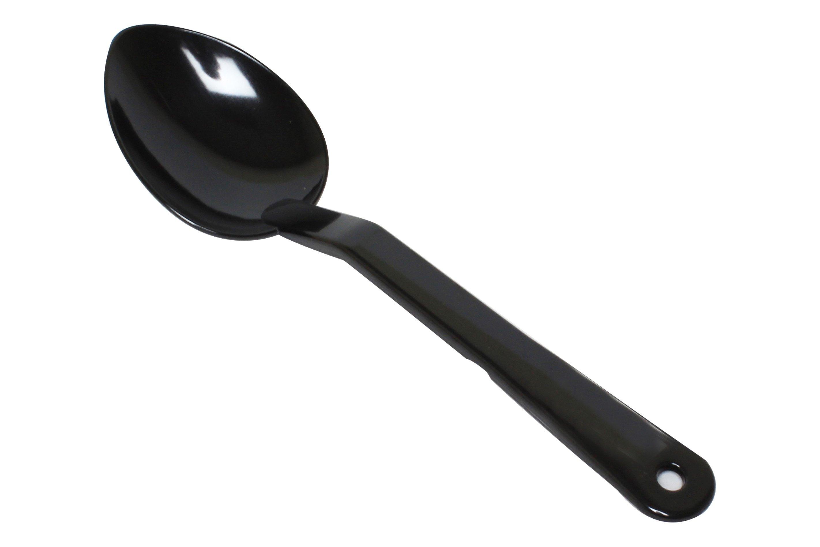 Polycarbonate Black High Heat Solid Spoon