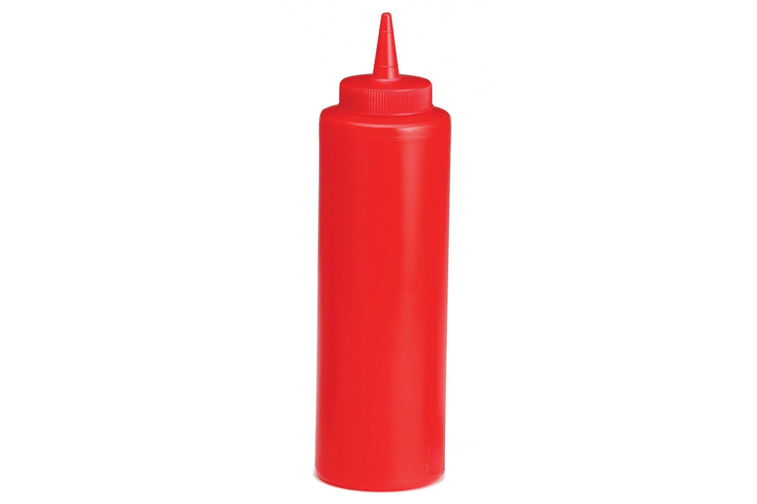 Red Squeezy Sauce Bottle 360ml