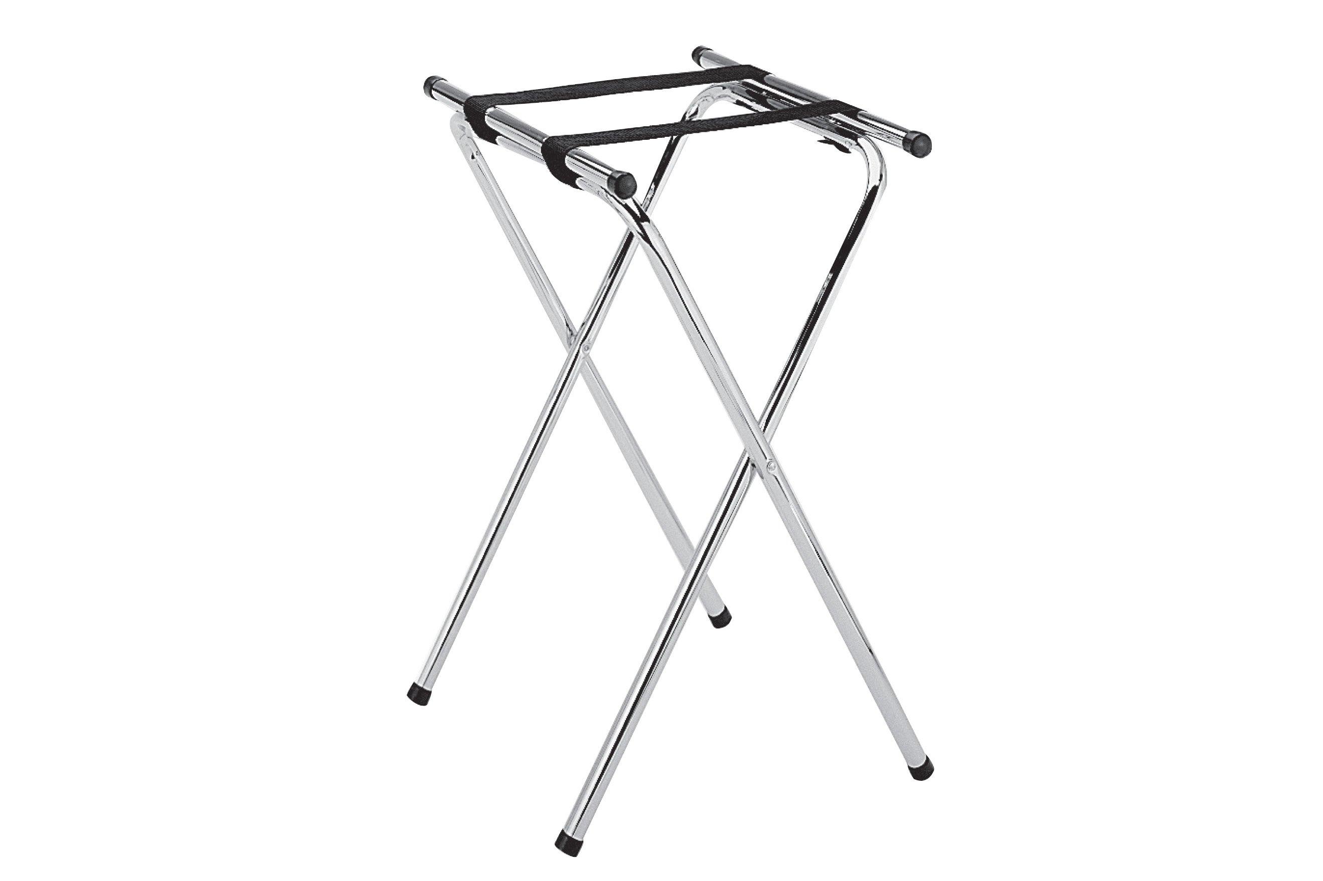 Chrome Serving Tray Stand