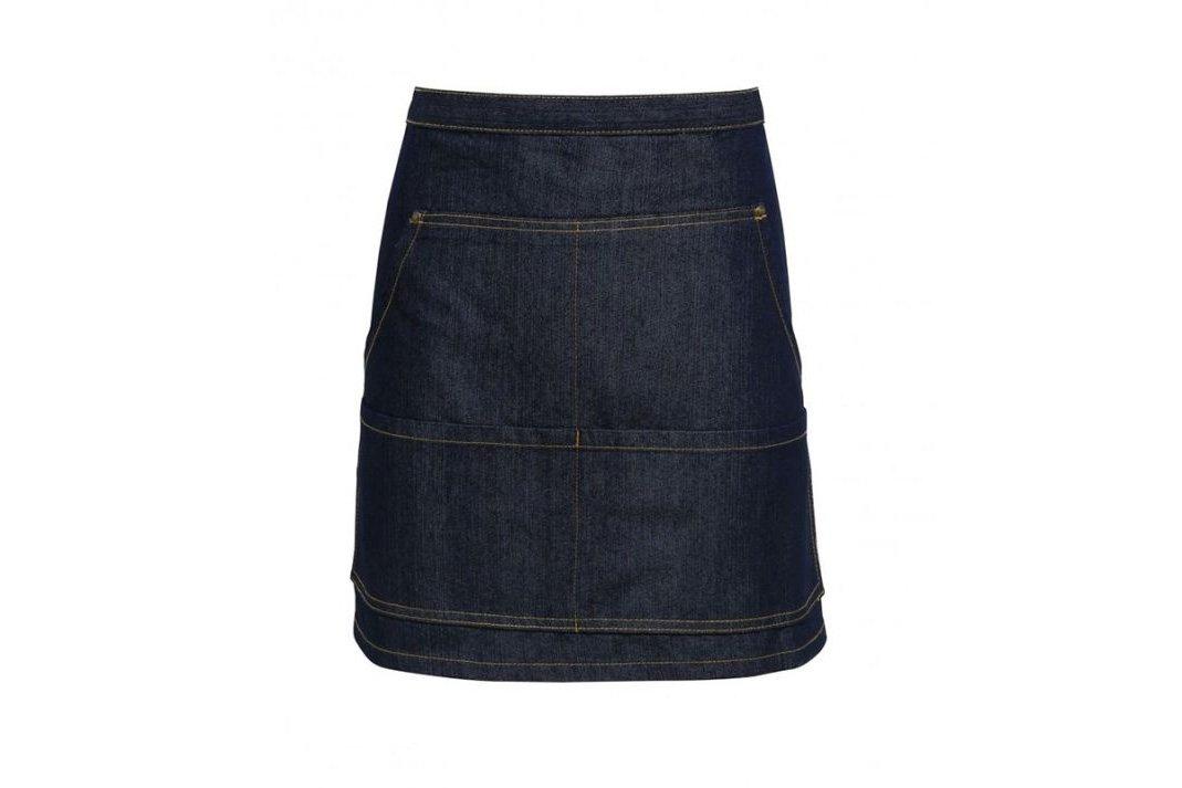 Indigo Jeans Stitch Waist Apron 70cm (27") wide by 50cm (19.5") long