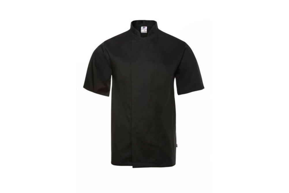 Black Mesh Back Short Sleeve Jacket XX Large