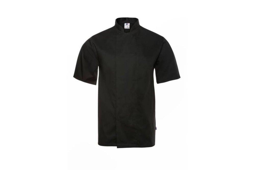 Black Mesh Back Short Sleeve Jacket Large