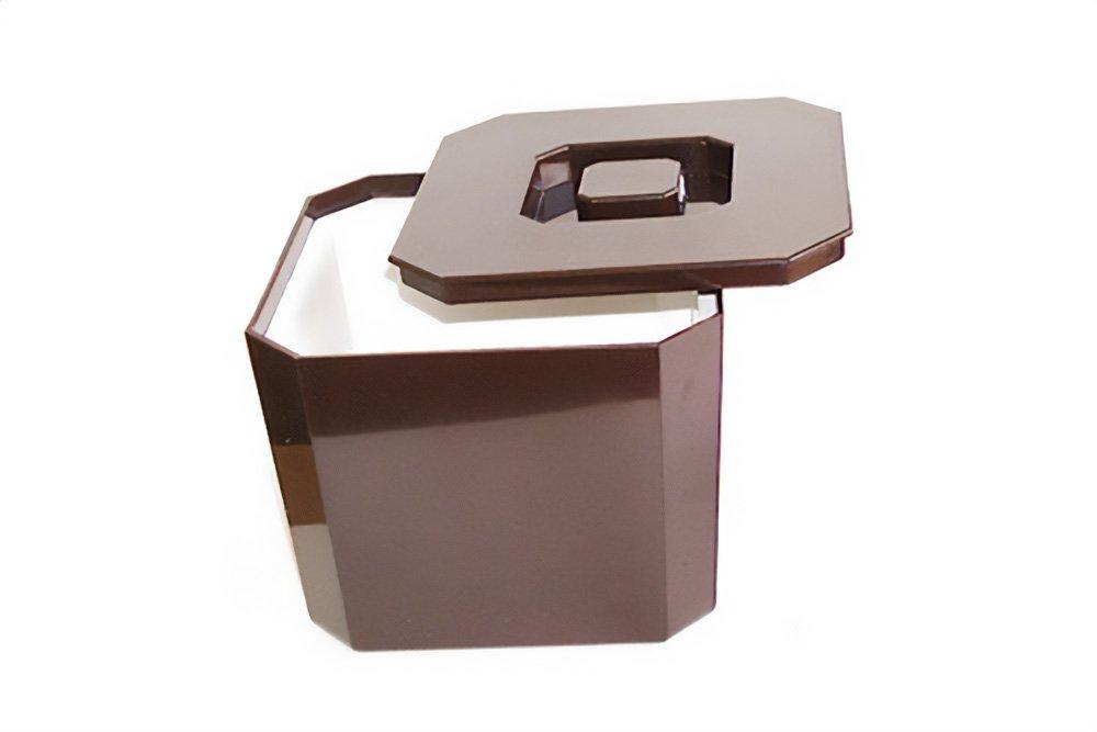 Brown Square Ice Bucket