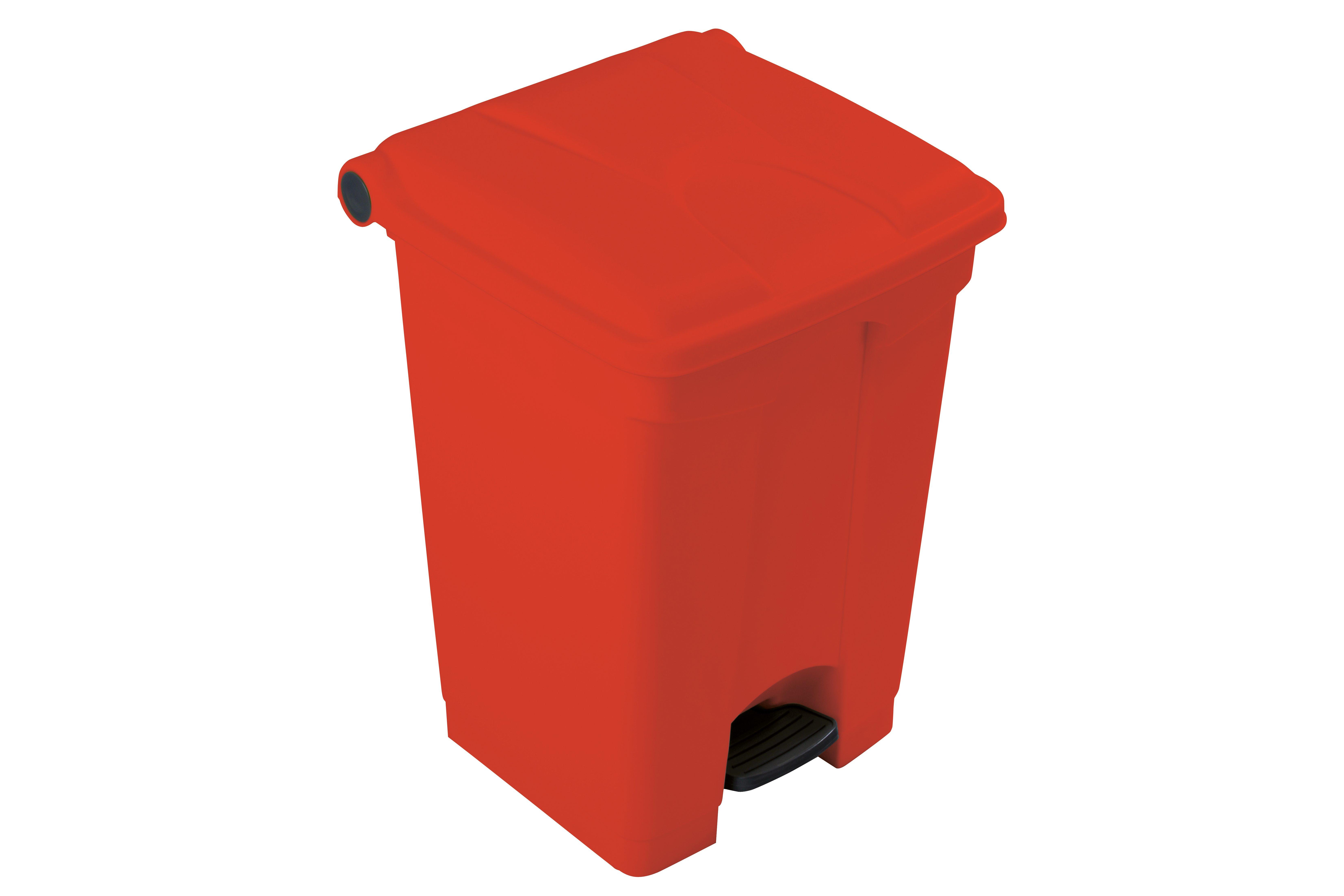 Red 45 Litre Step on Container