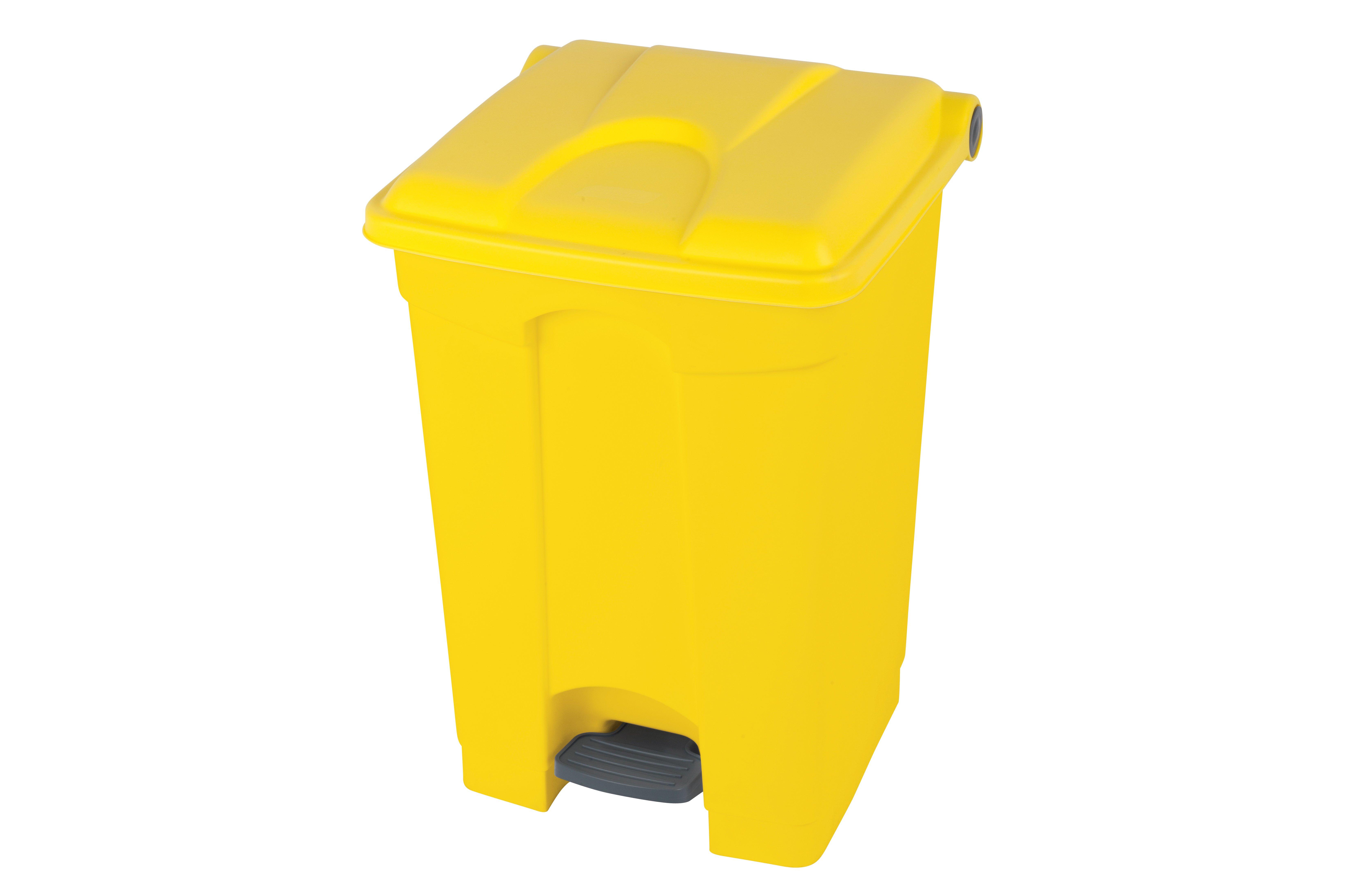 Yellow 70 Litre Step On Container
