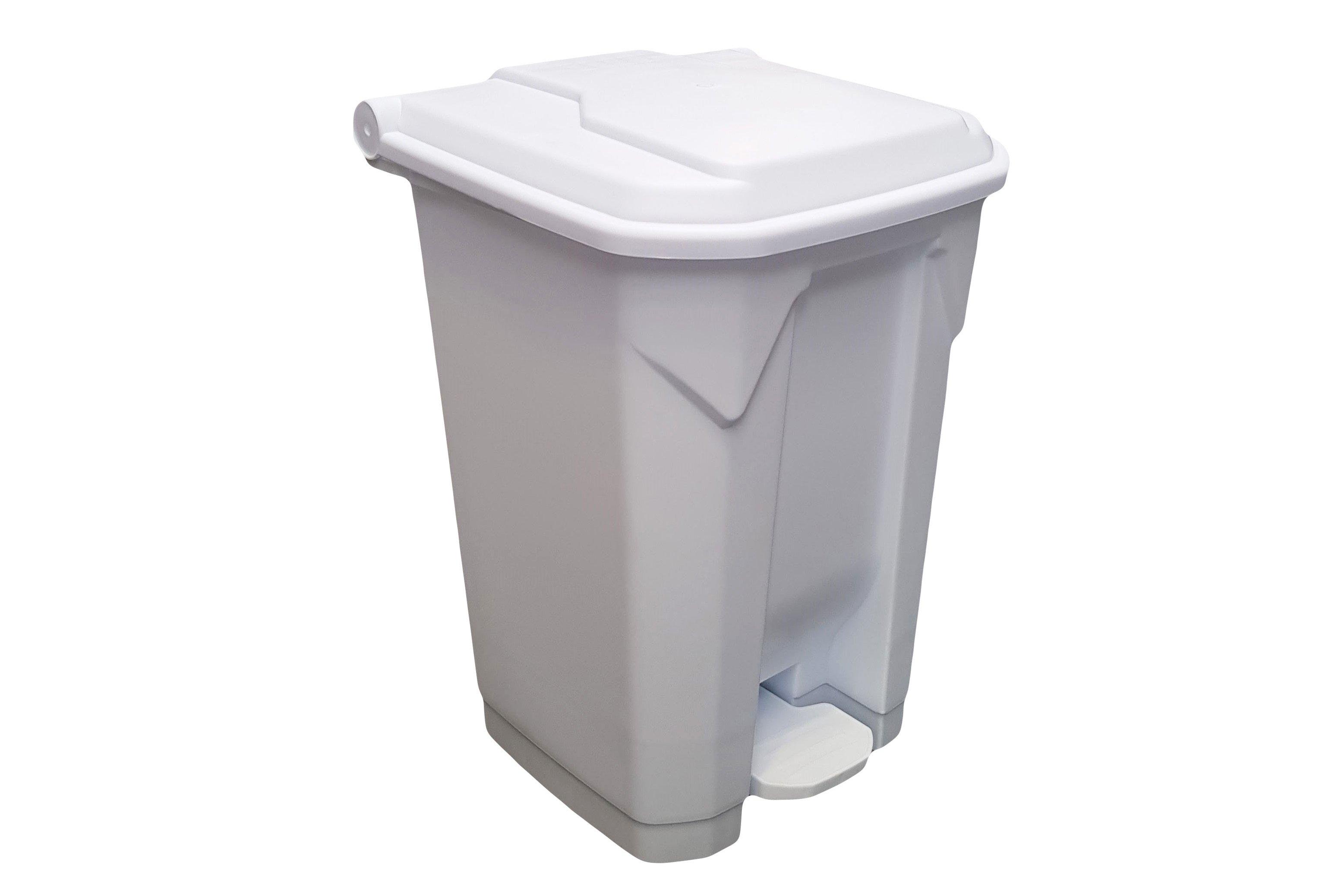 White 70 Litre Step On Container