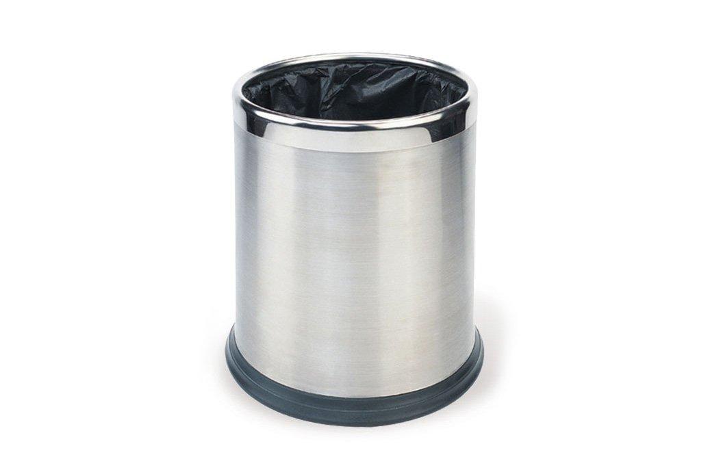 Stainless Steel Round Waste Bin Double Wall