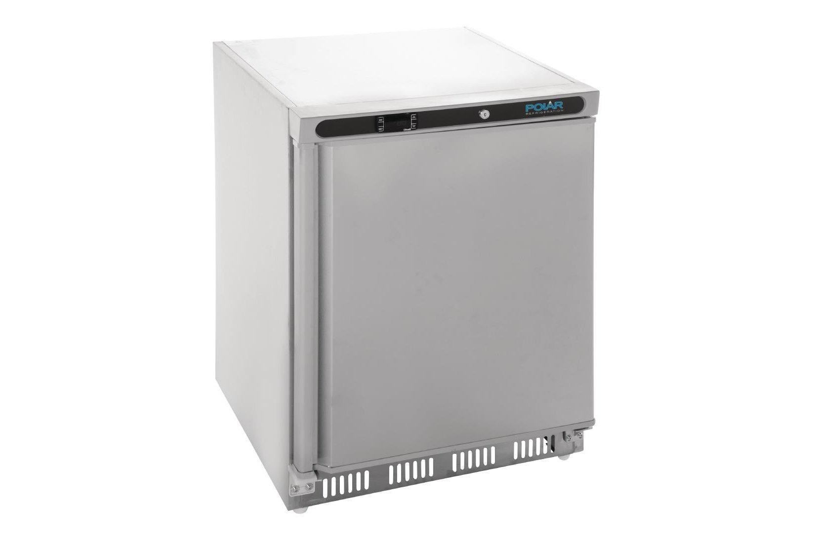 Polar CD081 Stainless Steel Undercounter Freezer 140 Litre