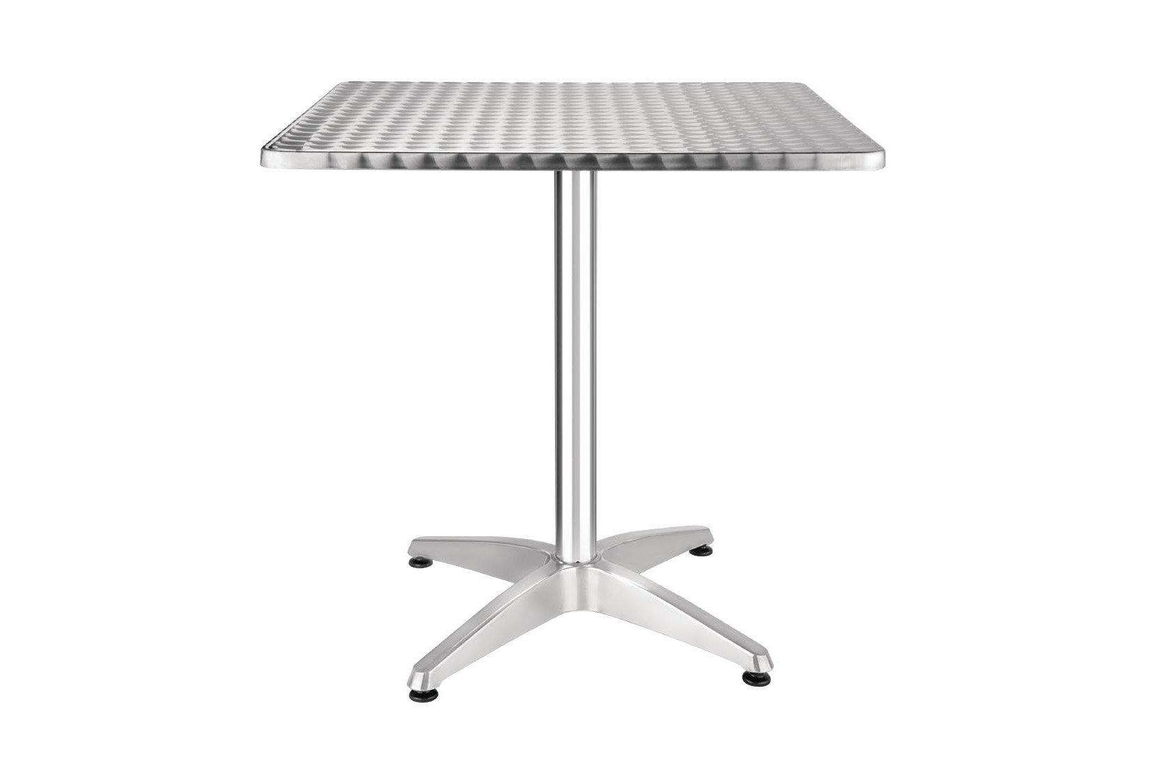 Stainless Steel Square Pedestal Table