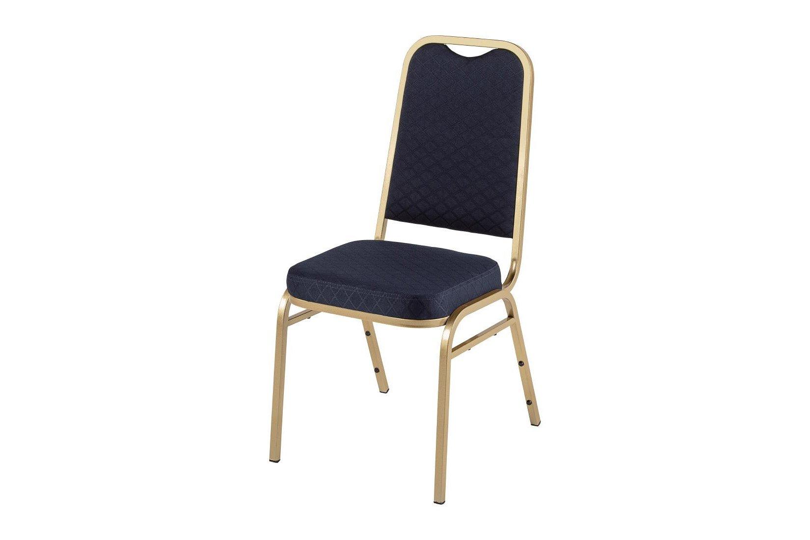 Square Backed Banqueting Chair Blue (Set of 4)
