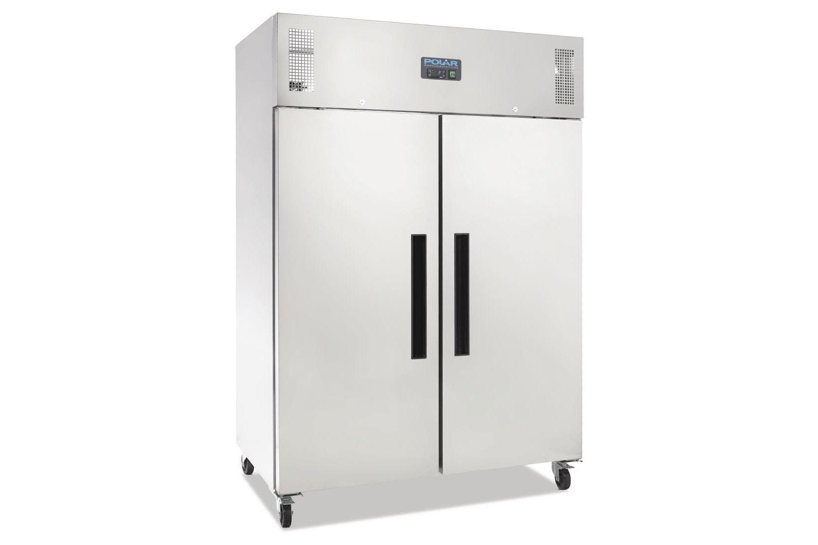 Polar G594 Double Door Stainless Steel Gastronorm Compatible Fridge