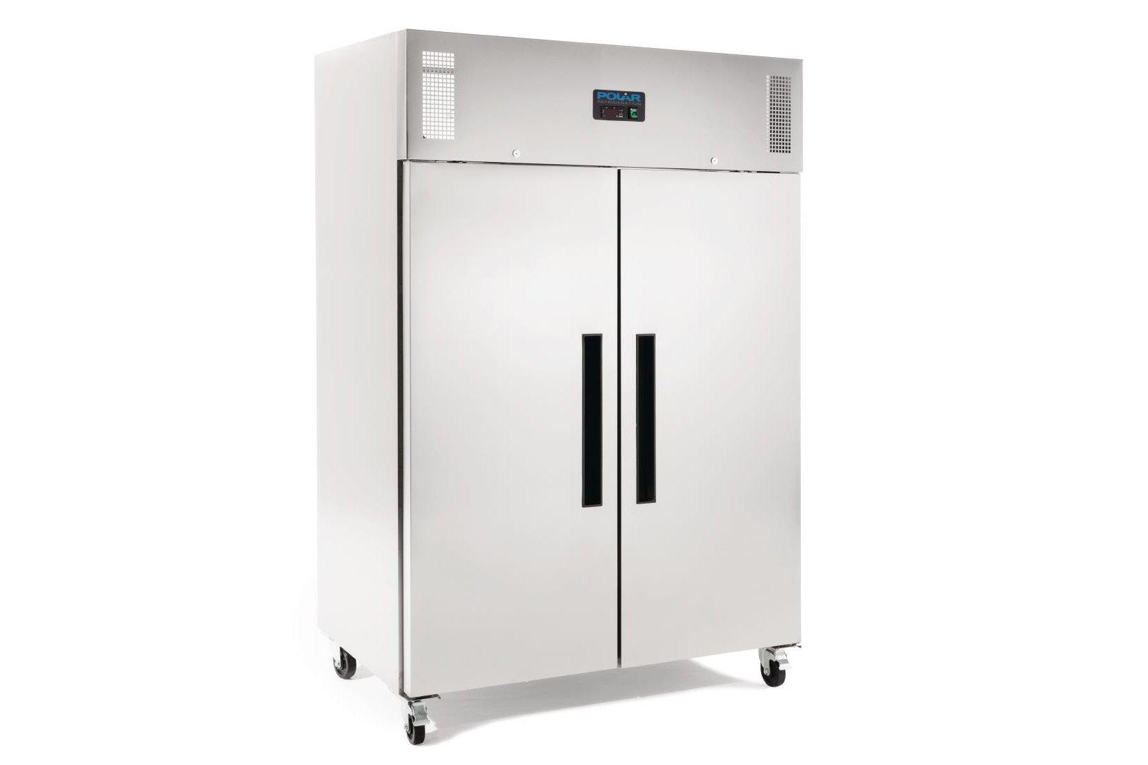 Polar G595 Double Door Stainless Steel Gastronorm Compatible Freezer
