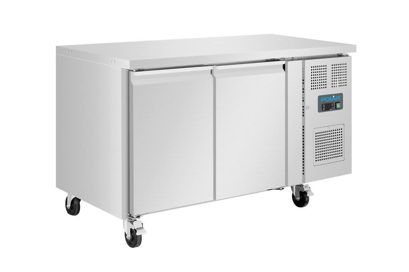 Polar G599 Stainless Steel 2 Door Freezer Counter