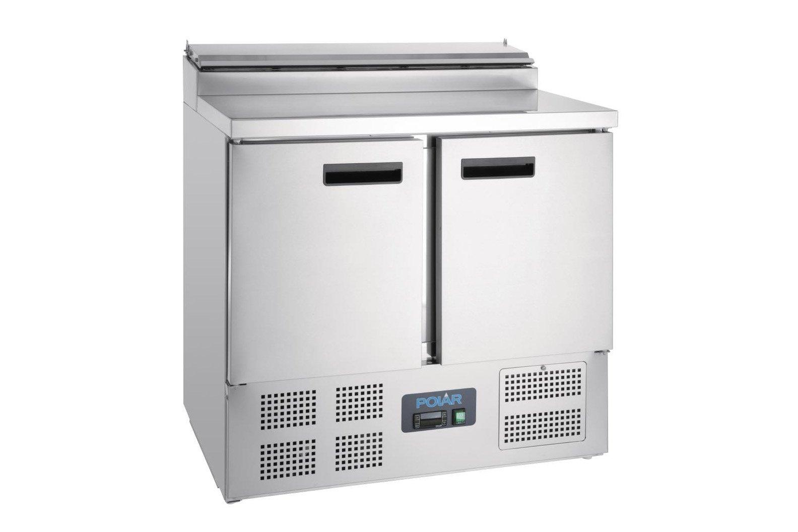 Polar G604 Stainless Steel 2 Door Prep Counter