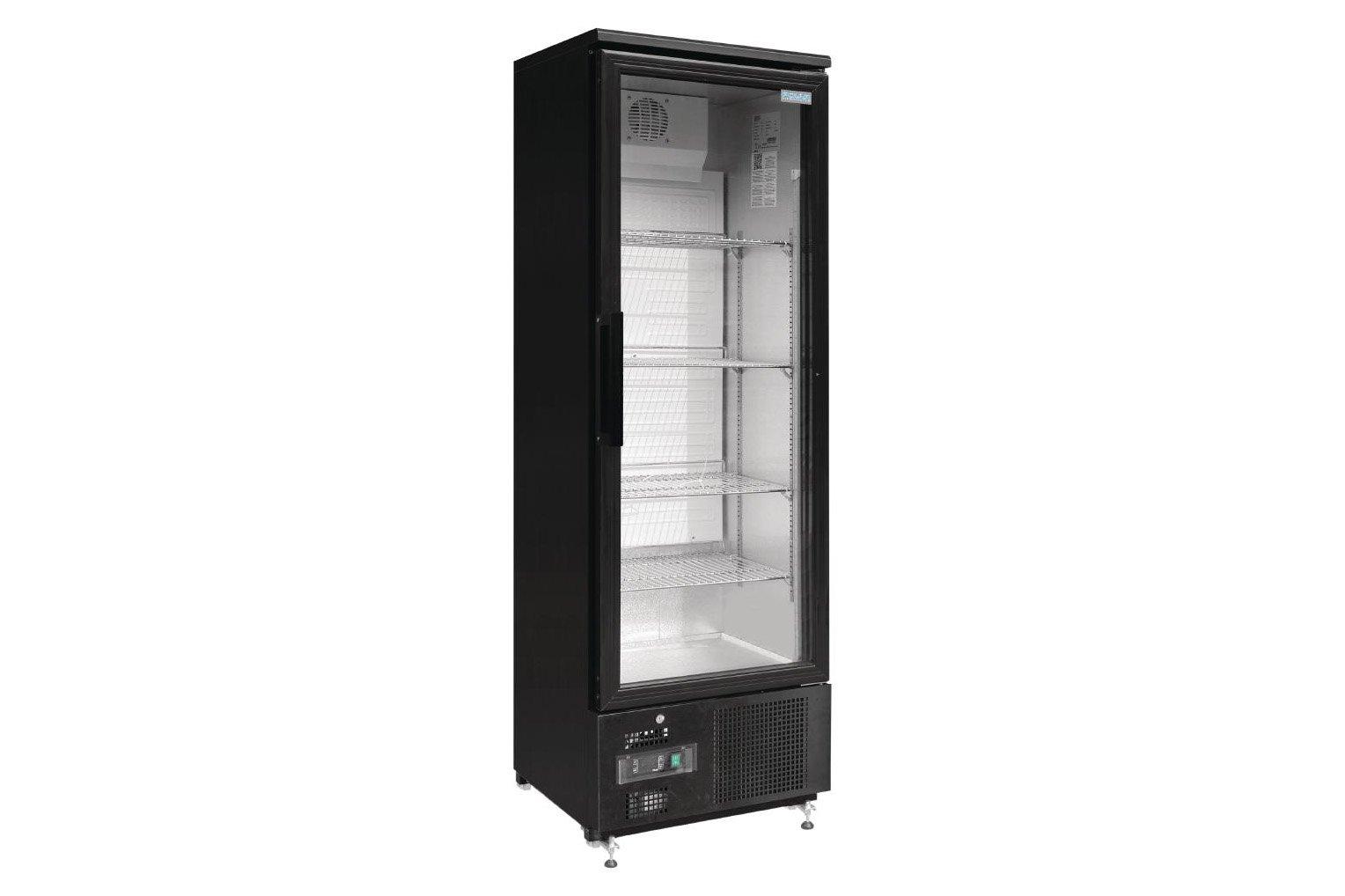 Polar GJ447 Black Single Door Upright Bottle Cooler