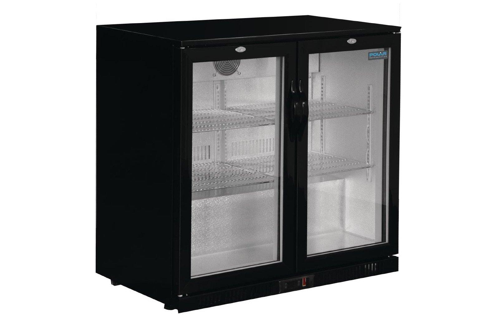 Polar GL002 Black Hinged Double Door Bottle Cooler