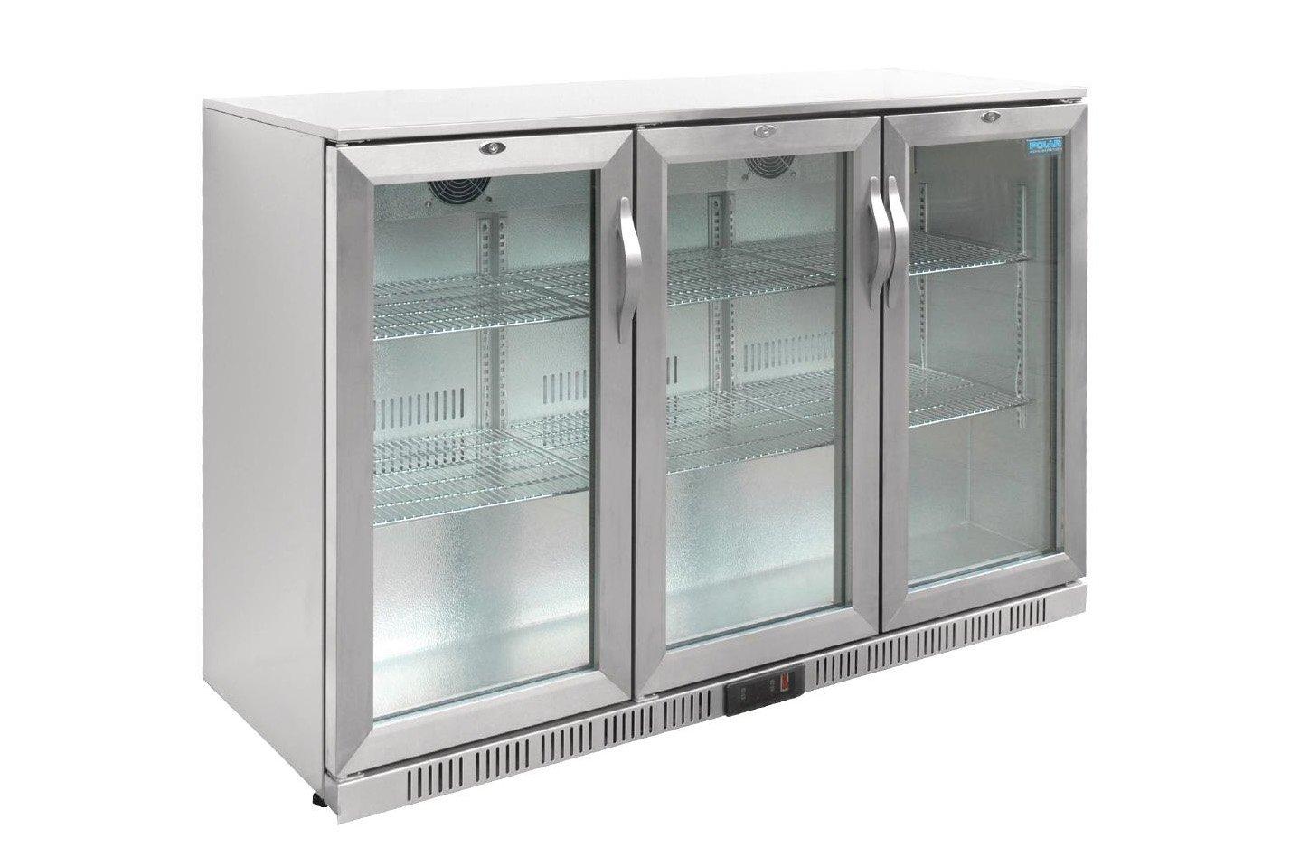 Polar GL009 Stainess Steel Hinged Triple Door Bottle Cooler