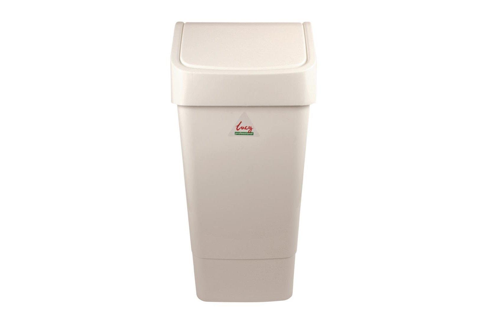 White Flip Top Bin