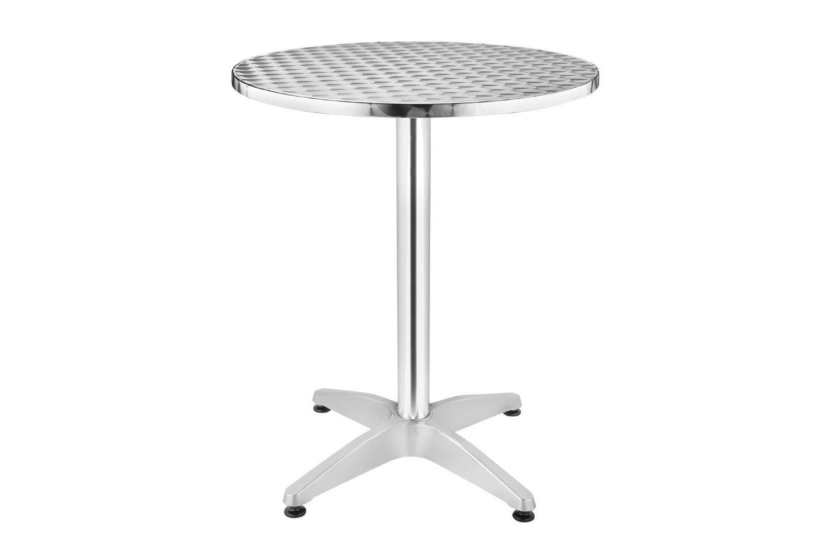 Stainless Steel Round Pedestal Table