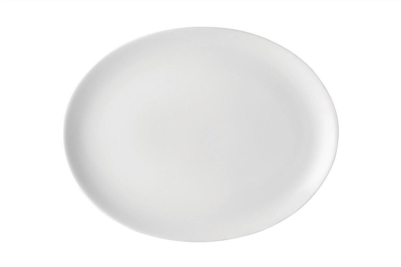 Utopia Pure White Oval Plate 30cm