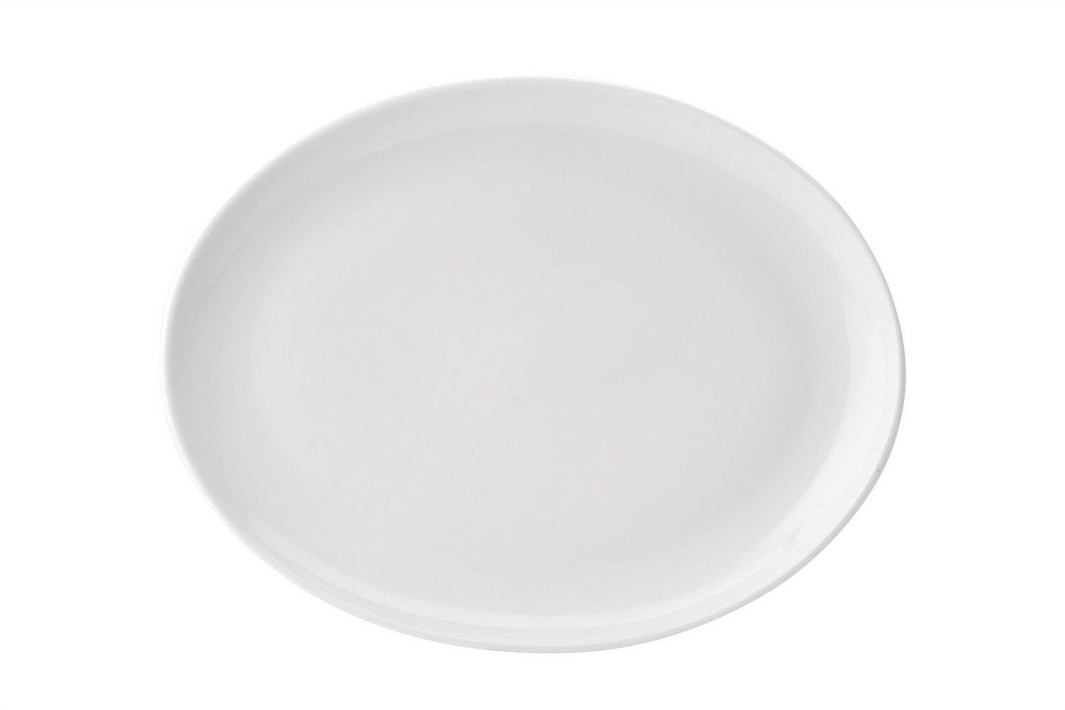 Utopia Pure White Oval Plate- 36cm