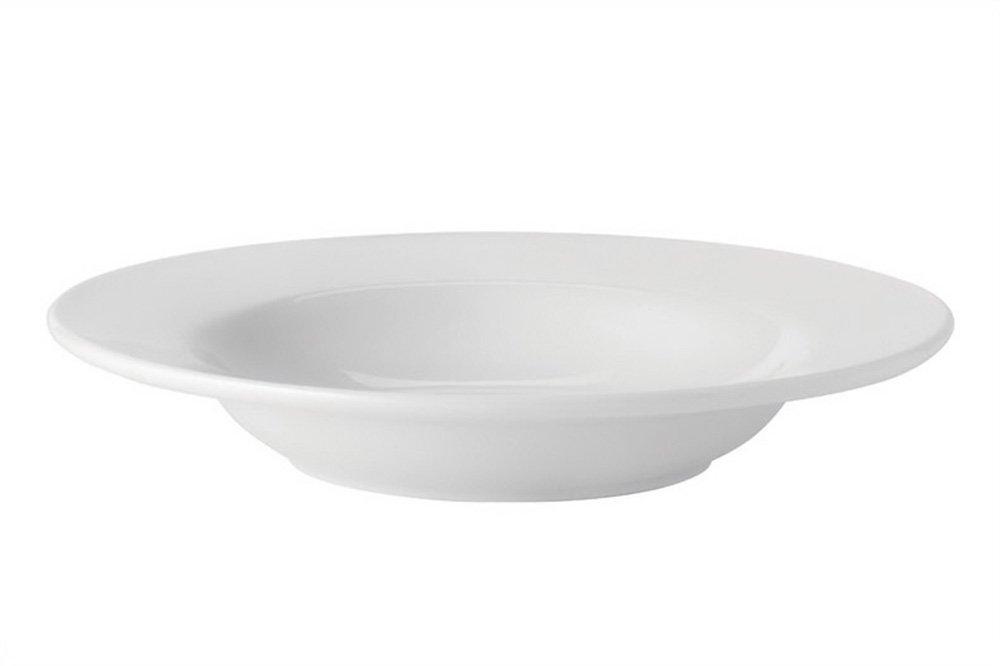 Utopia Pure White Rimmed Soup Bowl