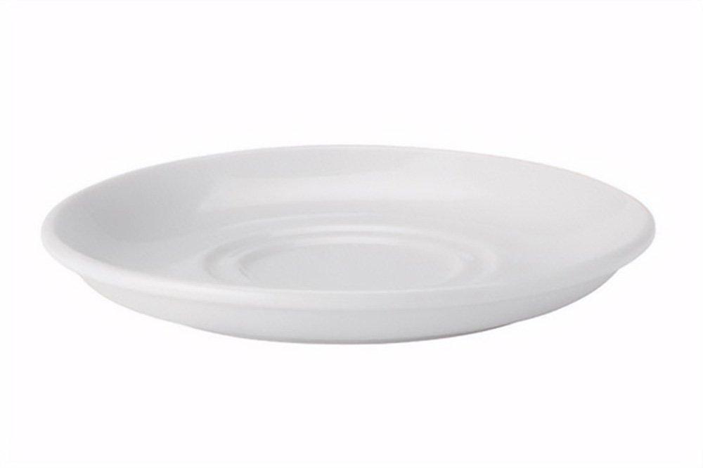 Utopia Pure White Double Well Saucer 15cm