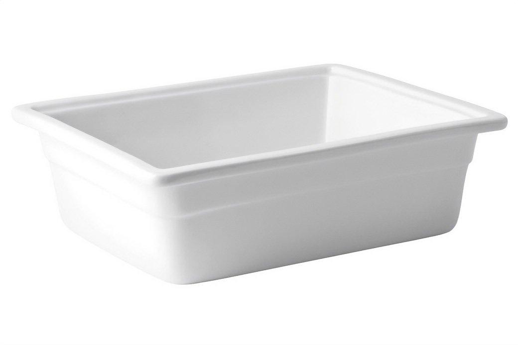 Utopia White Ceramic 1/2 GN 100mm deep