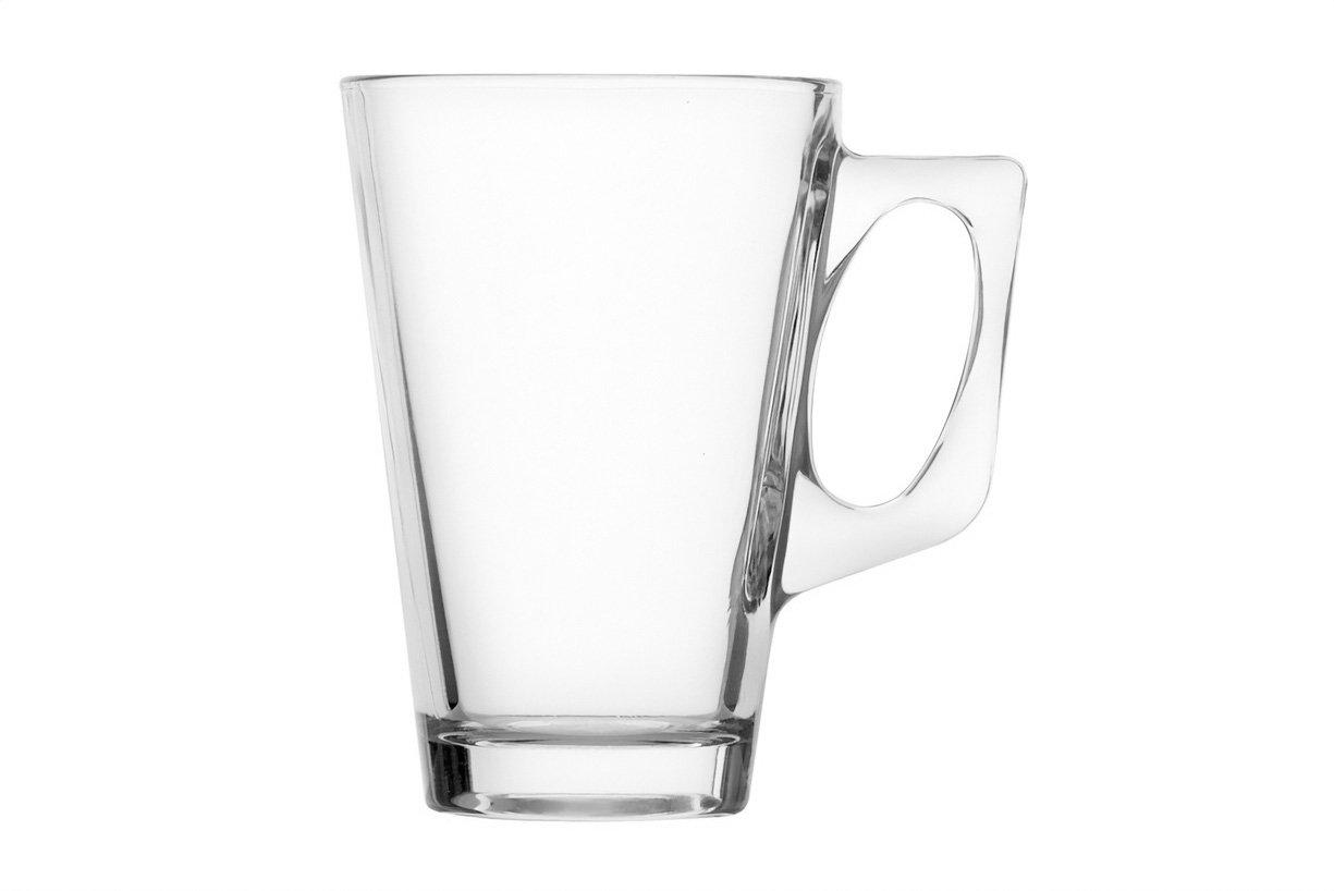 Conic Toughened Glass Coffee Mug 250ml