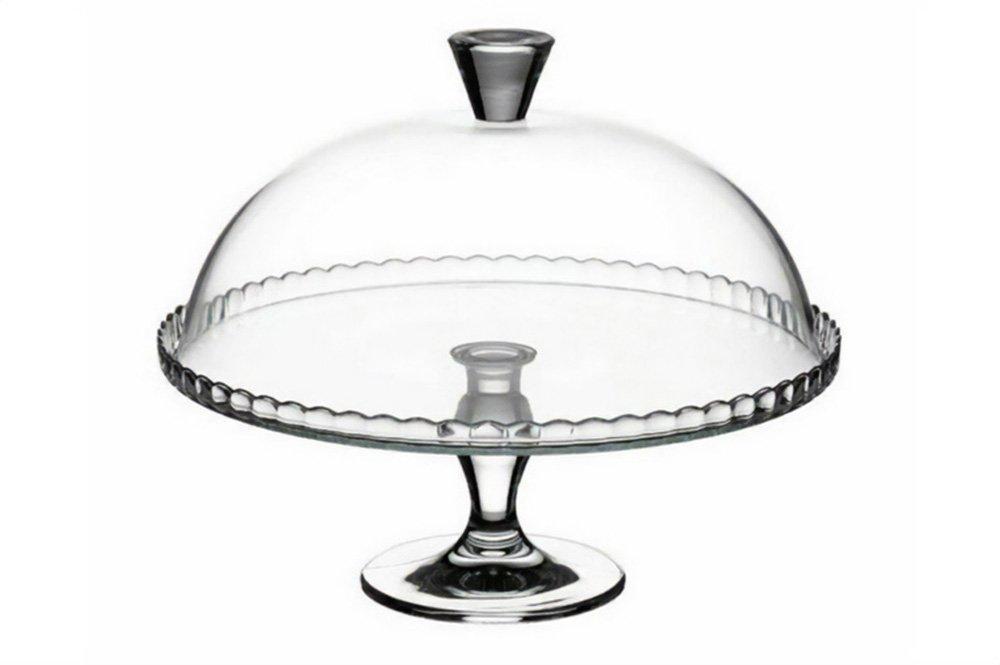 Glass Upturn Footed Cake Stand 32cm