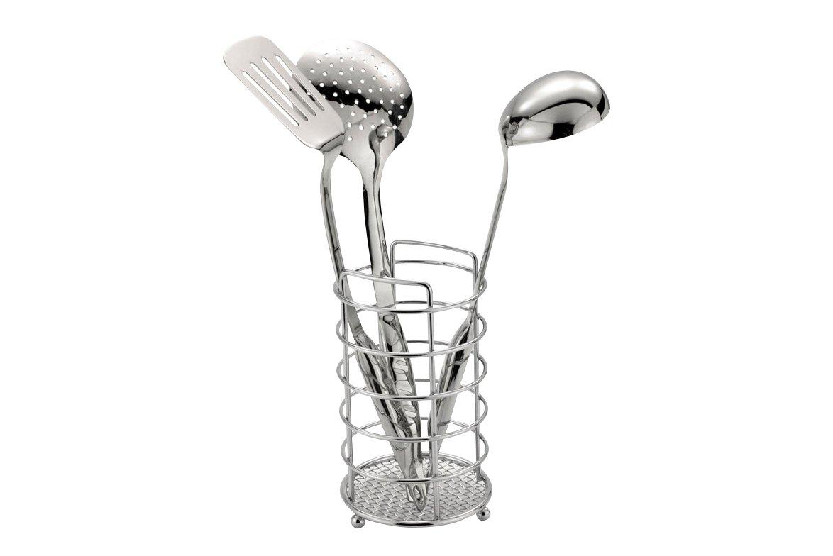 Chrome Wire Cutlery Holder 11.5cm