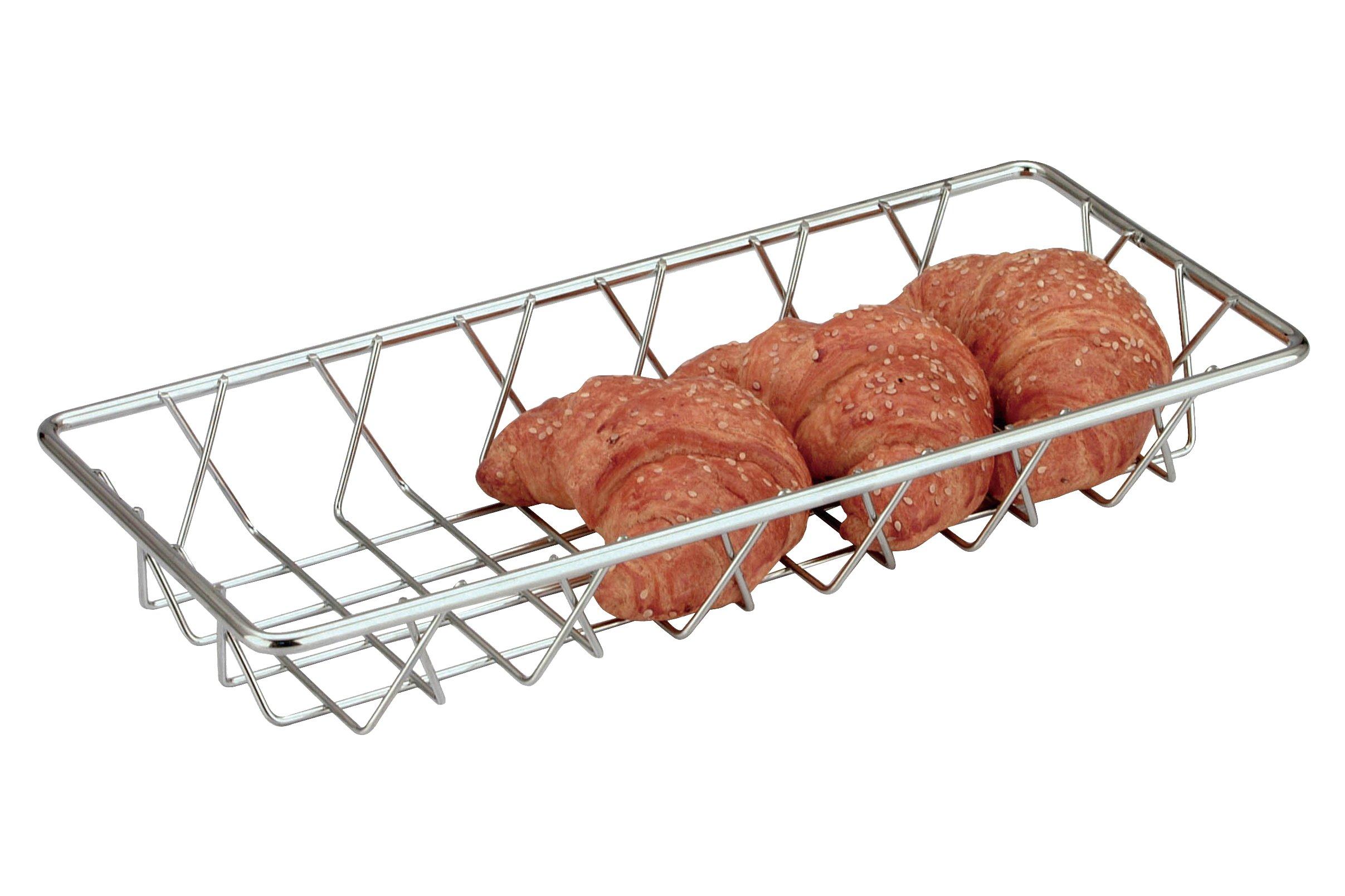 Chrome Wire Presentation Basket 35x15x5cm