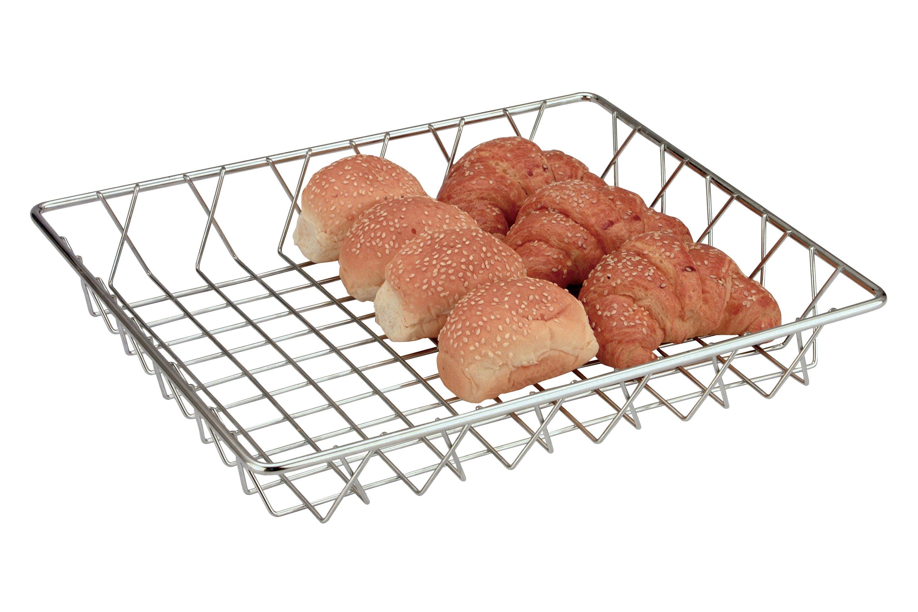 Chrome Wire Presentation Basket 35x30x5.5cm
