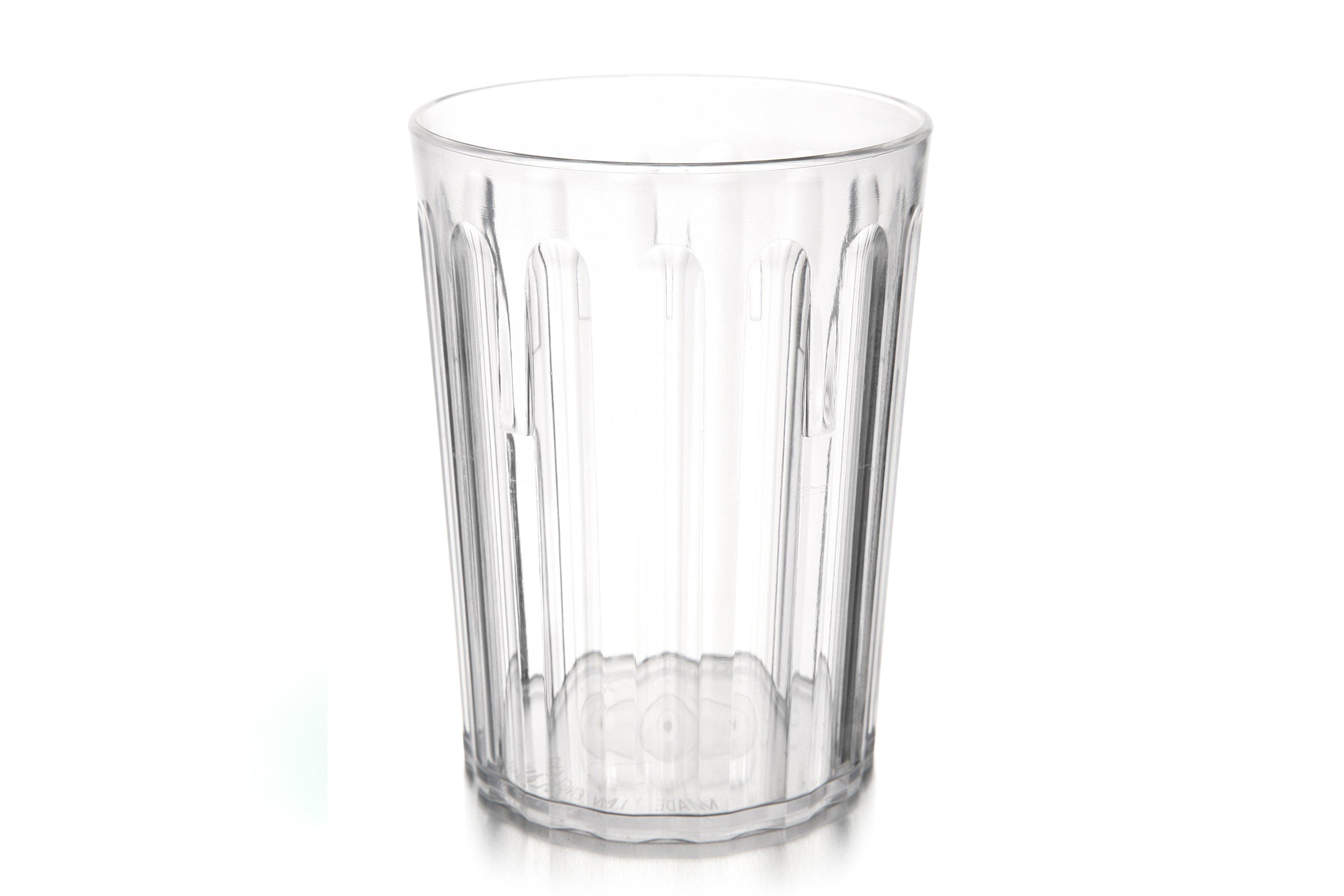 Harfield Clear Fluted Polycarbonate Tumbler 250ml